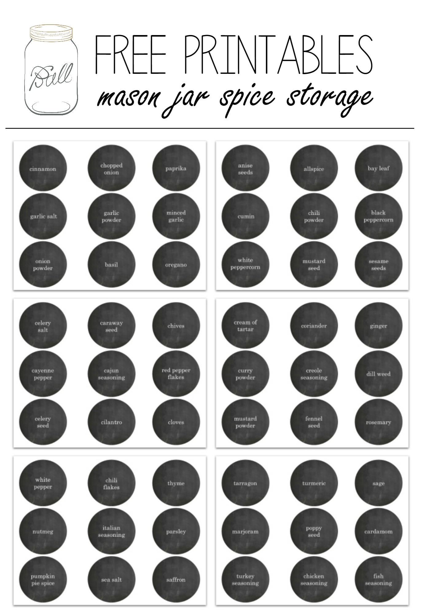Free Printable Editable Labels For Wide Mouth Mason Jars