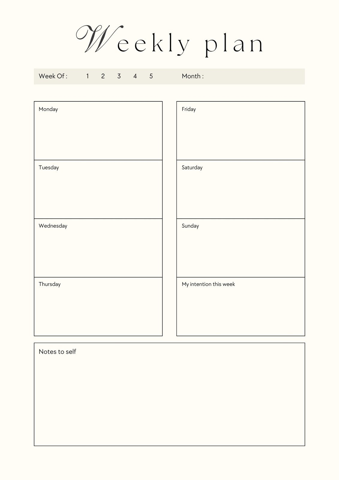 Free Printable Monthly Lesson Plan Templates Canva
