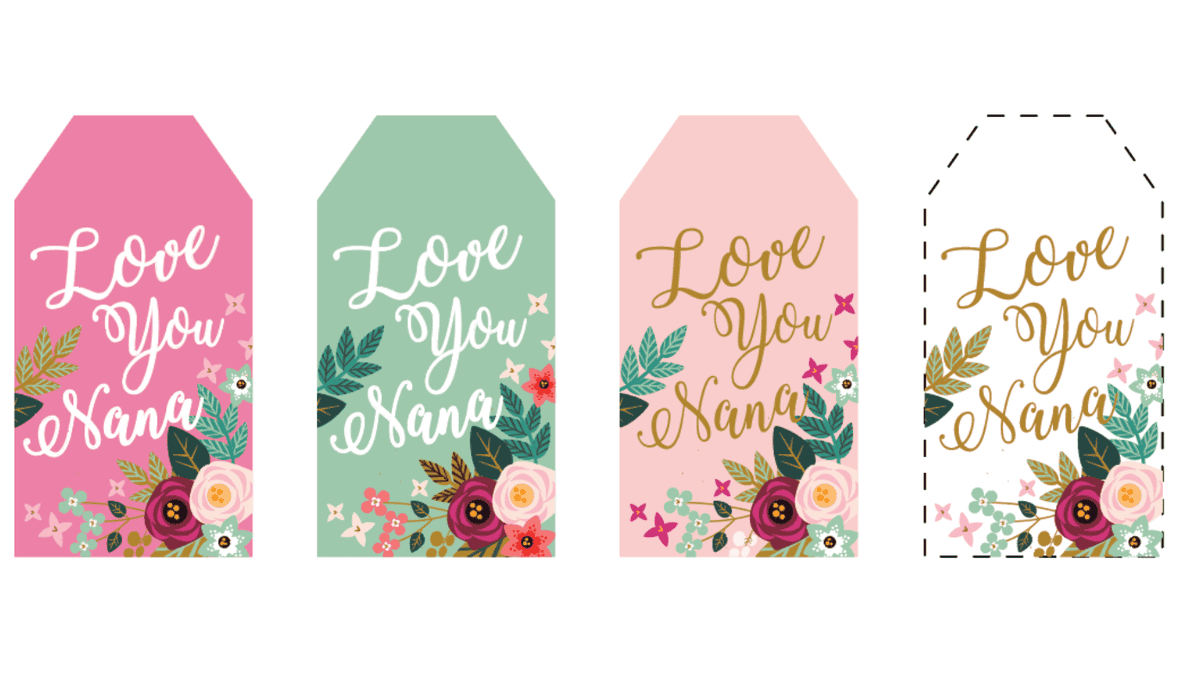 Mother's Day Editable Printable Tags