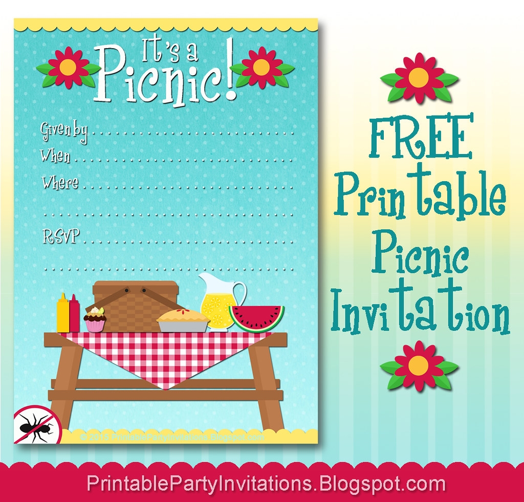 Editable Picnic Invitation Printable Free
