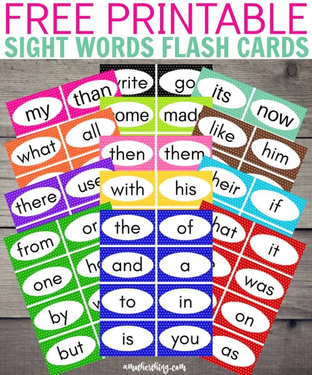 Editable Sight Words Kindergarten Free Printable