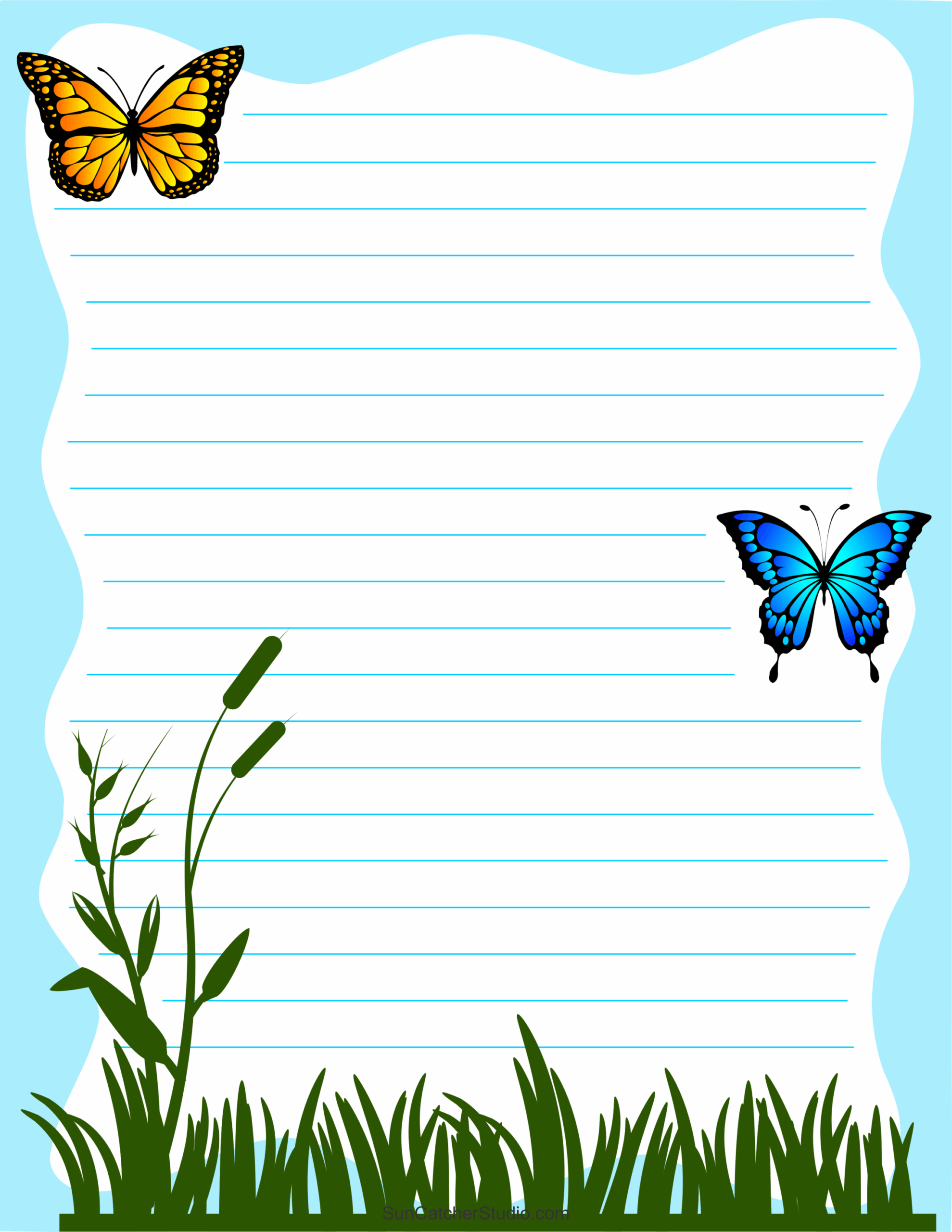 Free Printable Stationery And Lined Letter Writing Paper Free Printables Monograms Design Tools Patterns DIY Projects