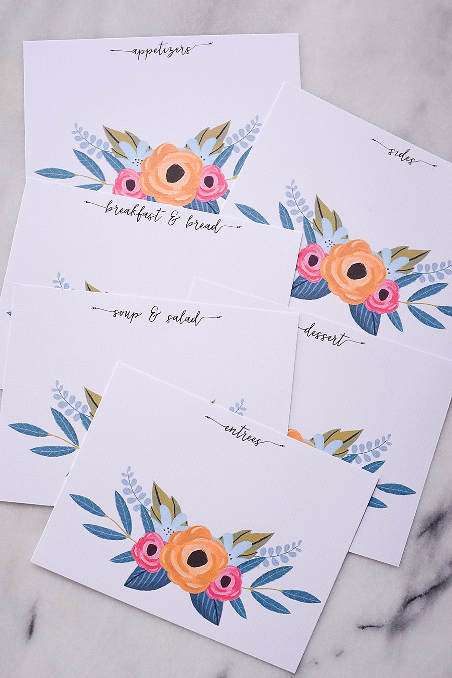 Free Printable Vintage Farmhouse Recipe Cards Our Handcrafted Life