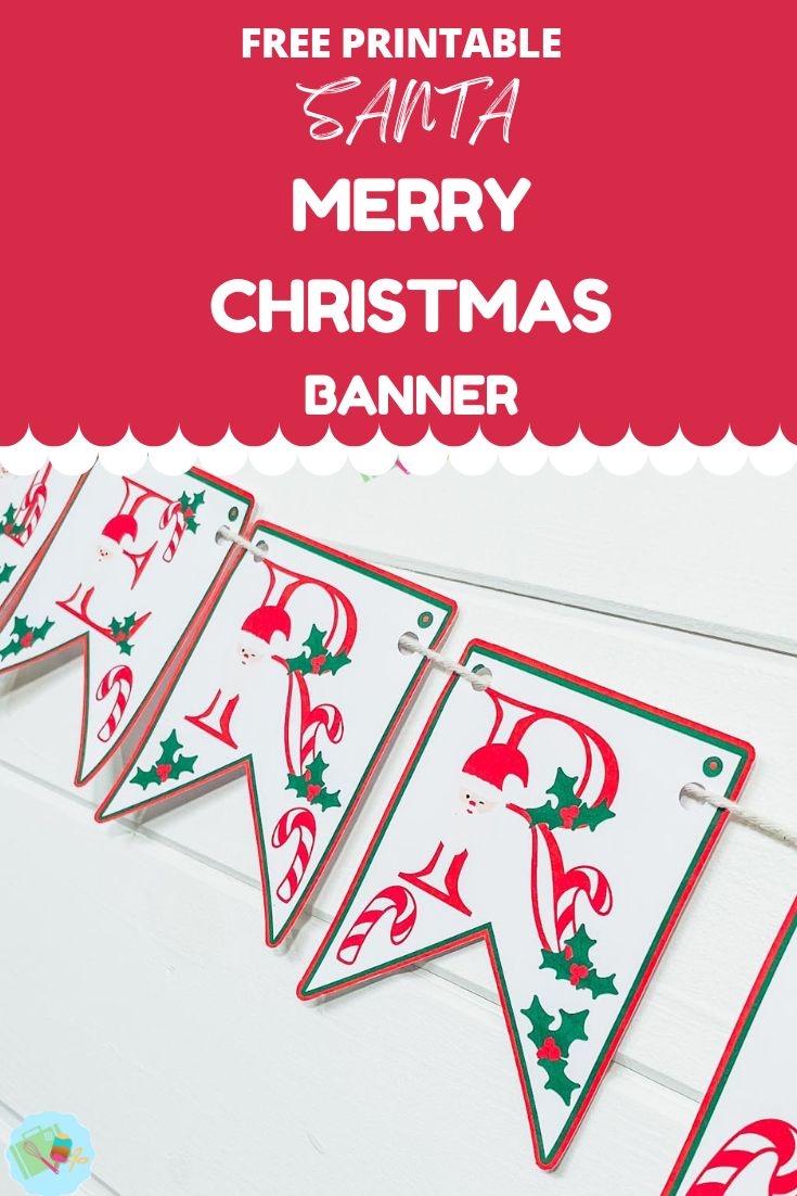 Free Santa Merry Christmas Banner Printable Extraordinary Chaos
