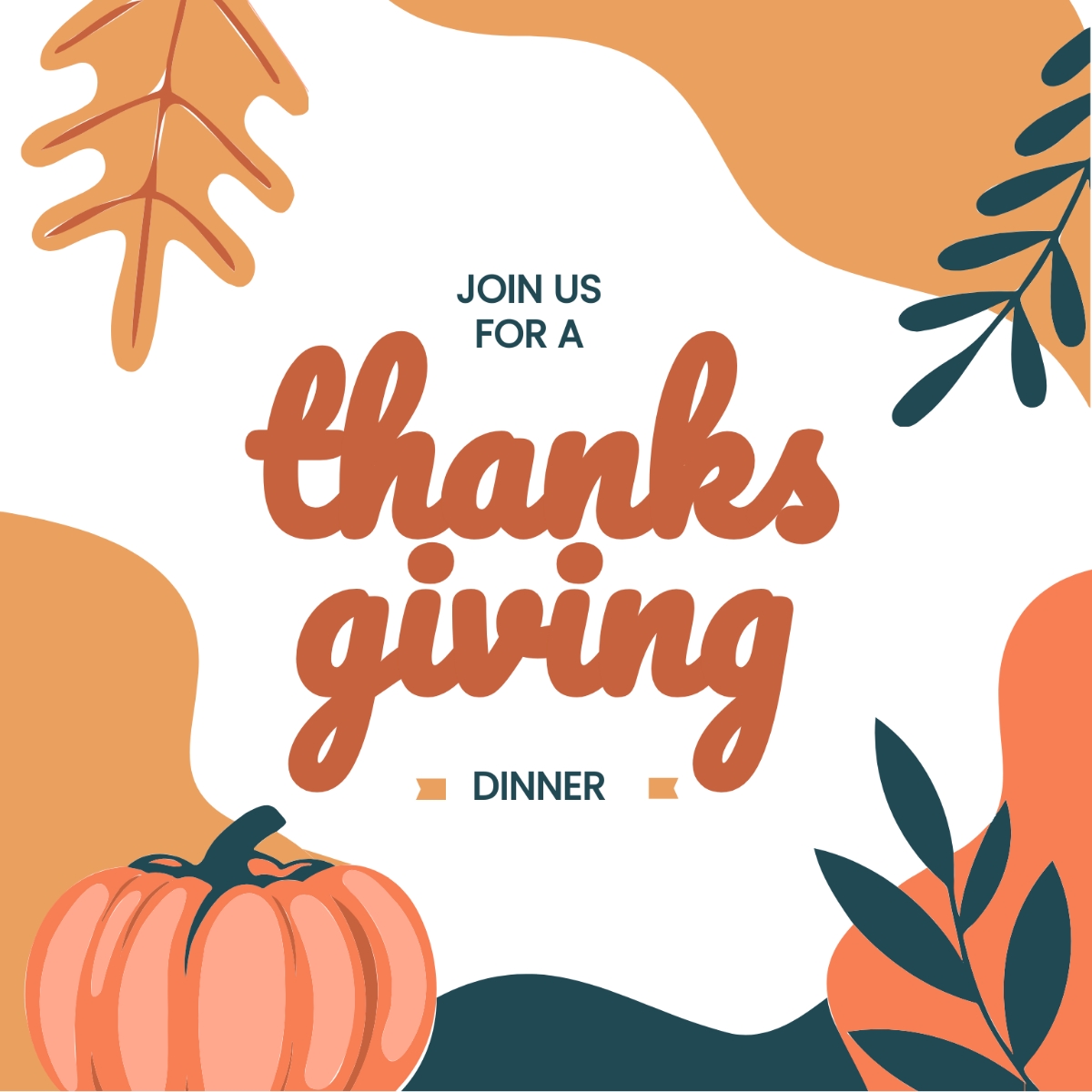 Free Thanksgiving Invitation Templates Editable And Printable