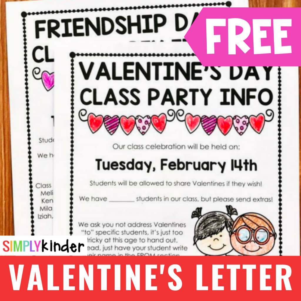 Editable Valentine Party Printable Student Names