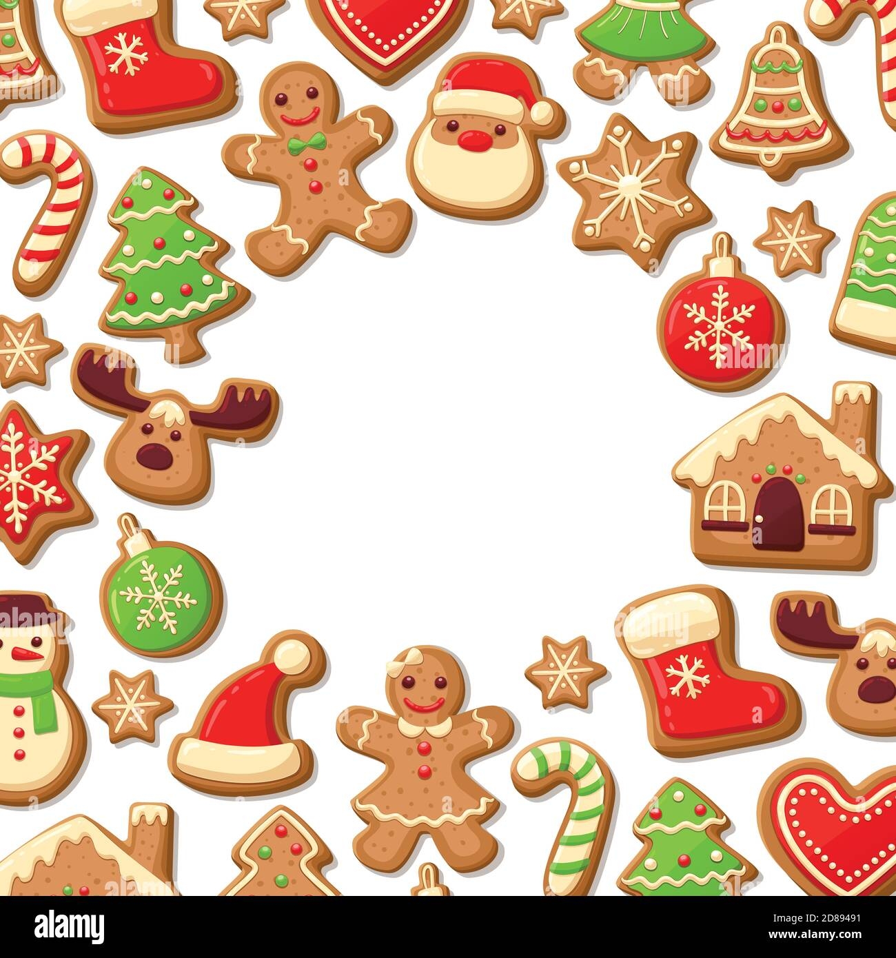 Printable Editable Christmas Cookies Card