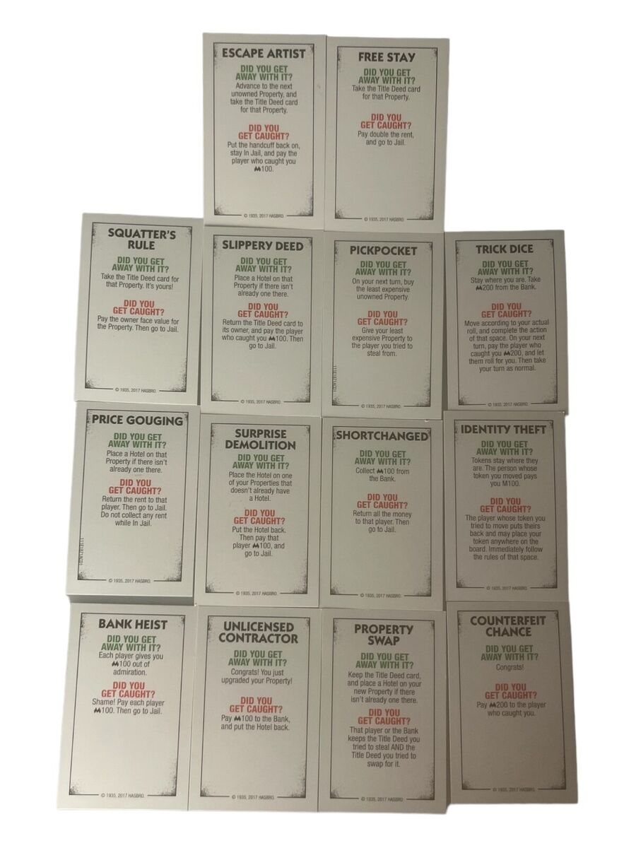 Hasbro Monopoly Cheaters Edition Replacement Parts Pieces You Pick EBay