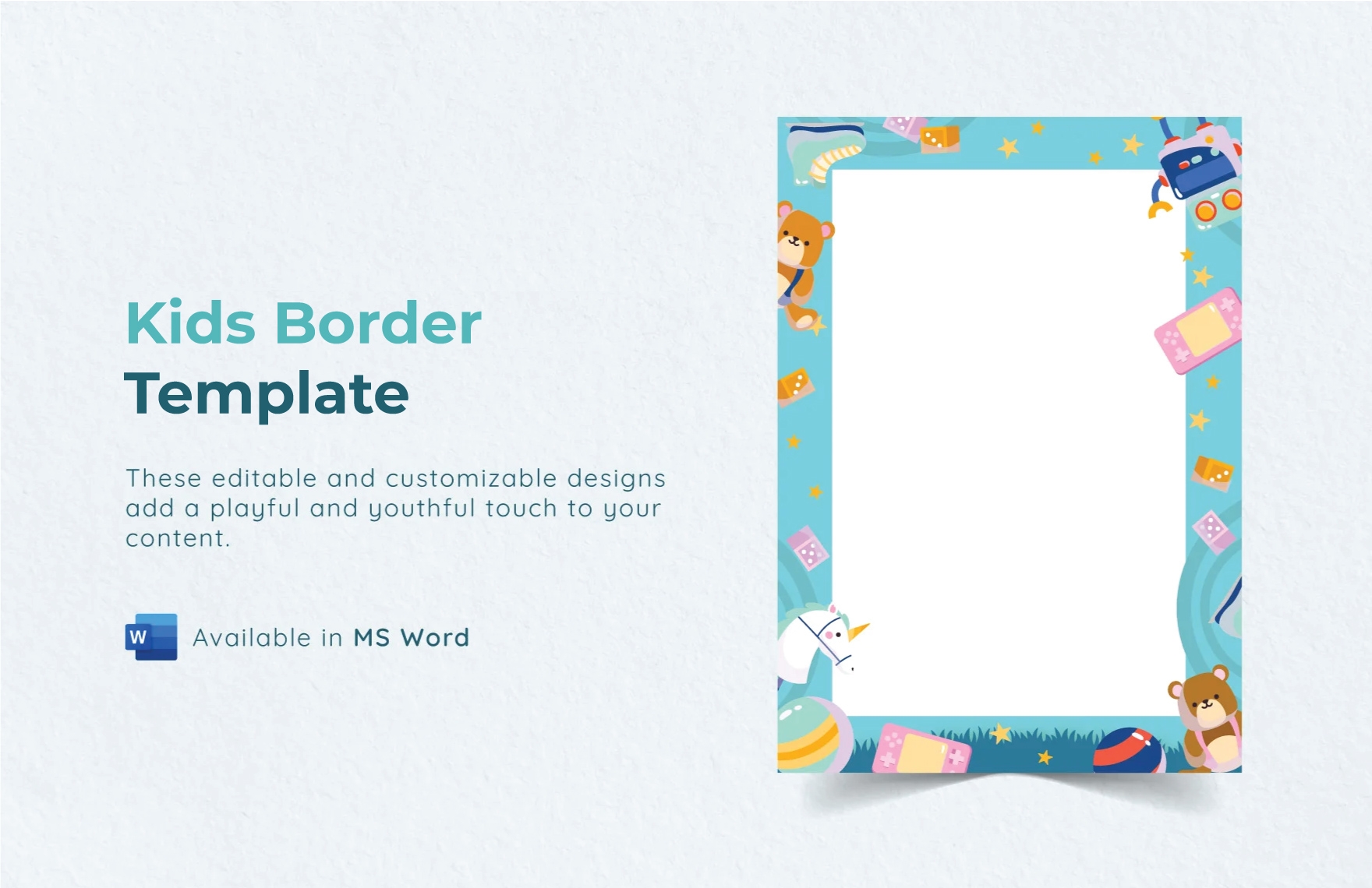 Kids Border Template In Word Download Template