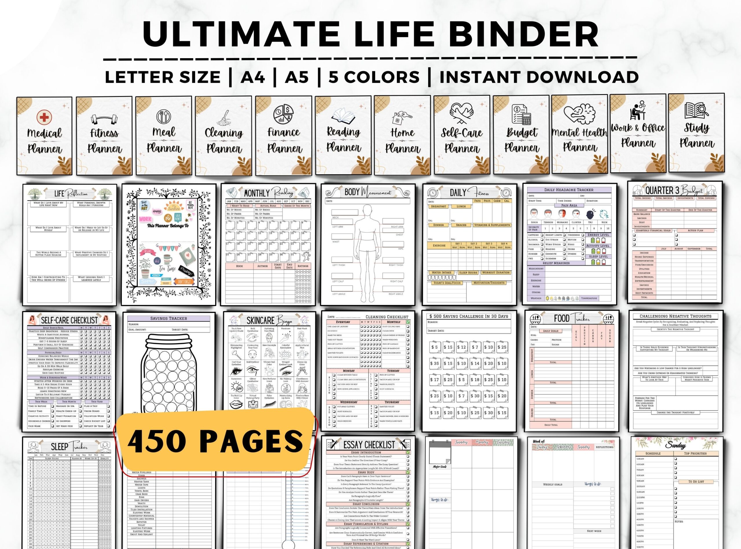 Life Binder Household Planner Productivity Planner Household Budget ADHD Planner Family Planner Household Management Life Planner Etsy
