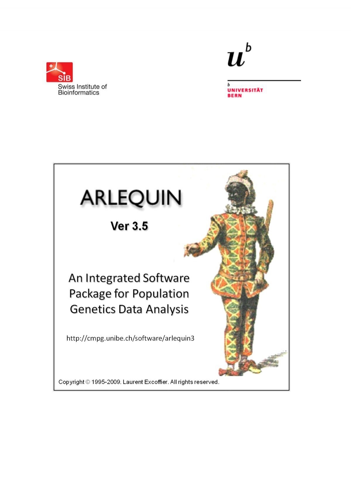 Manual Arlequin Ver 2 0 Population Genetics CMPG Lab