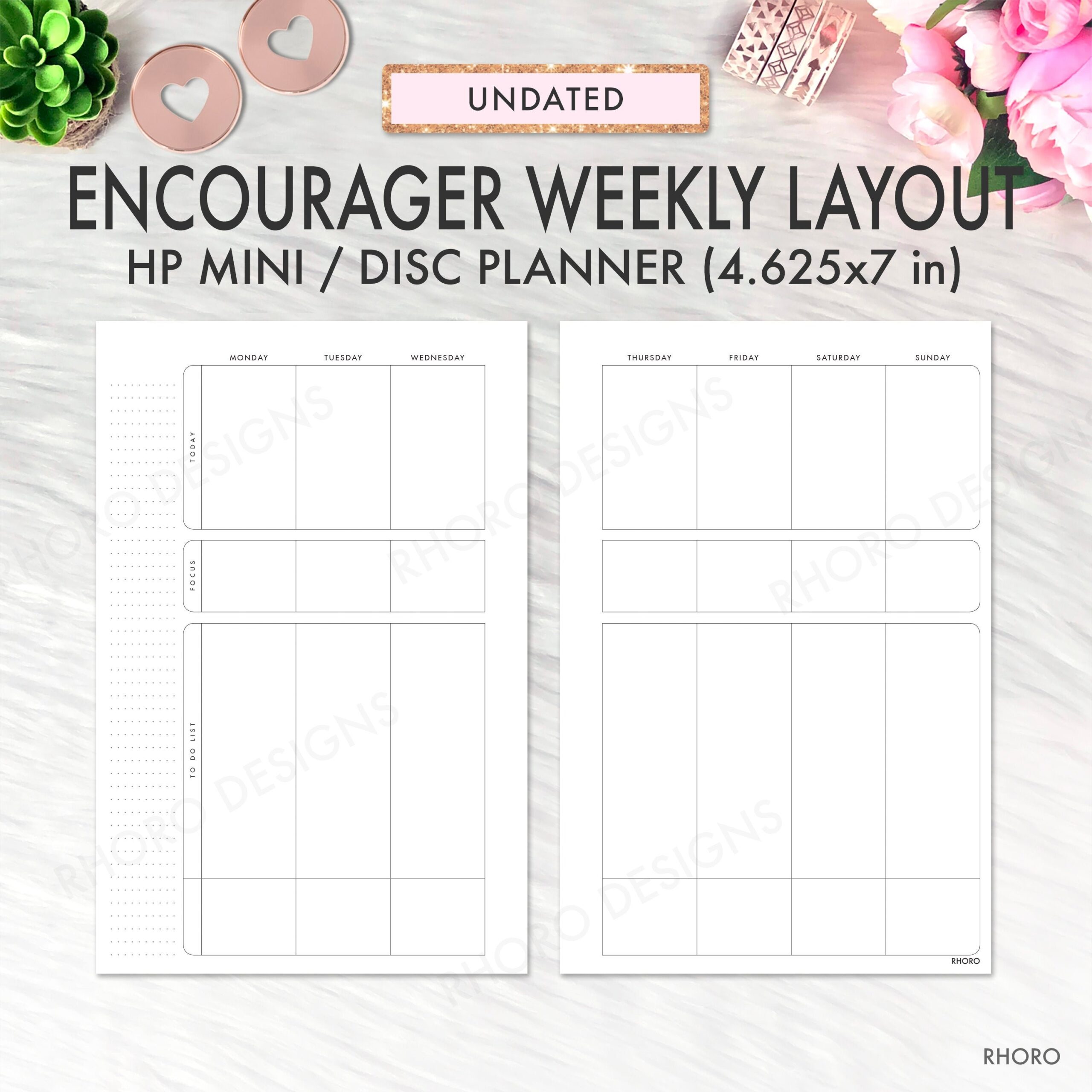MINI HAPPY PLANNER Inserts Happy Planner Inserts Printable Encourager Layout Weekly Encourager Happy Planner Mini Printable Refill Etsy