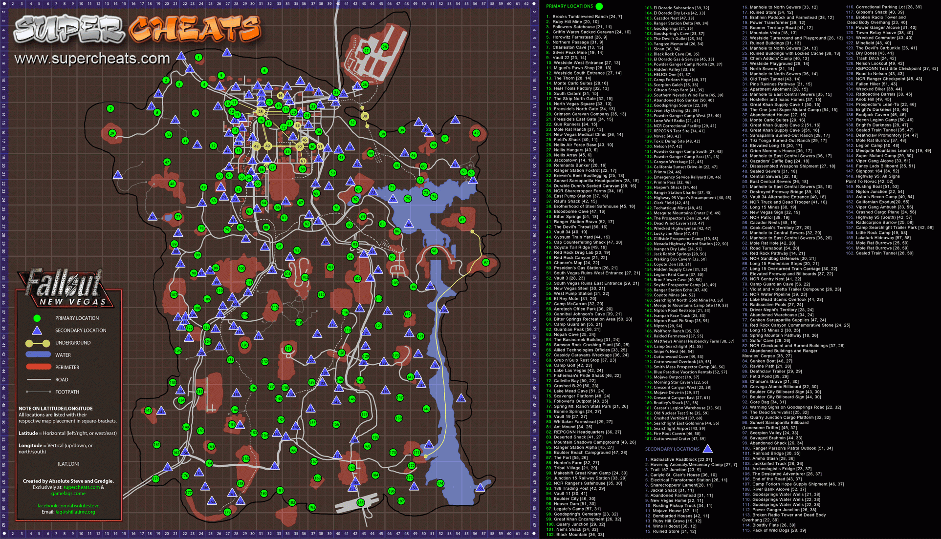 Mojave Wastland Map Fallout New Vegas Guide And Walkthrough