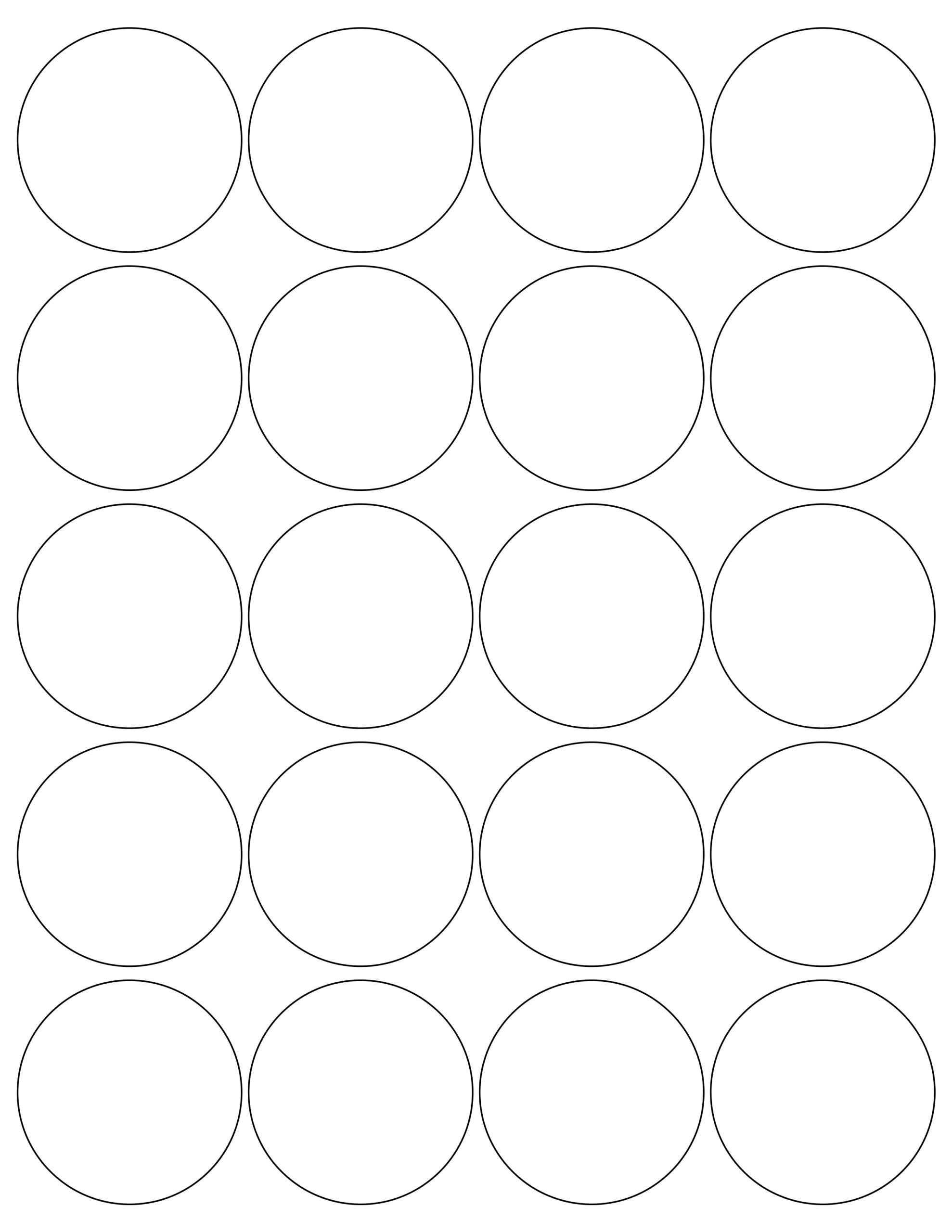 MR630 Dia 2 US Letter Sheet 20 Round Labels MR LABEL