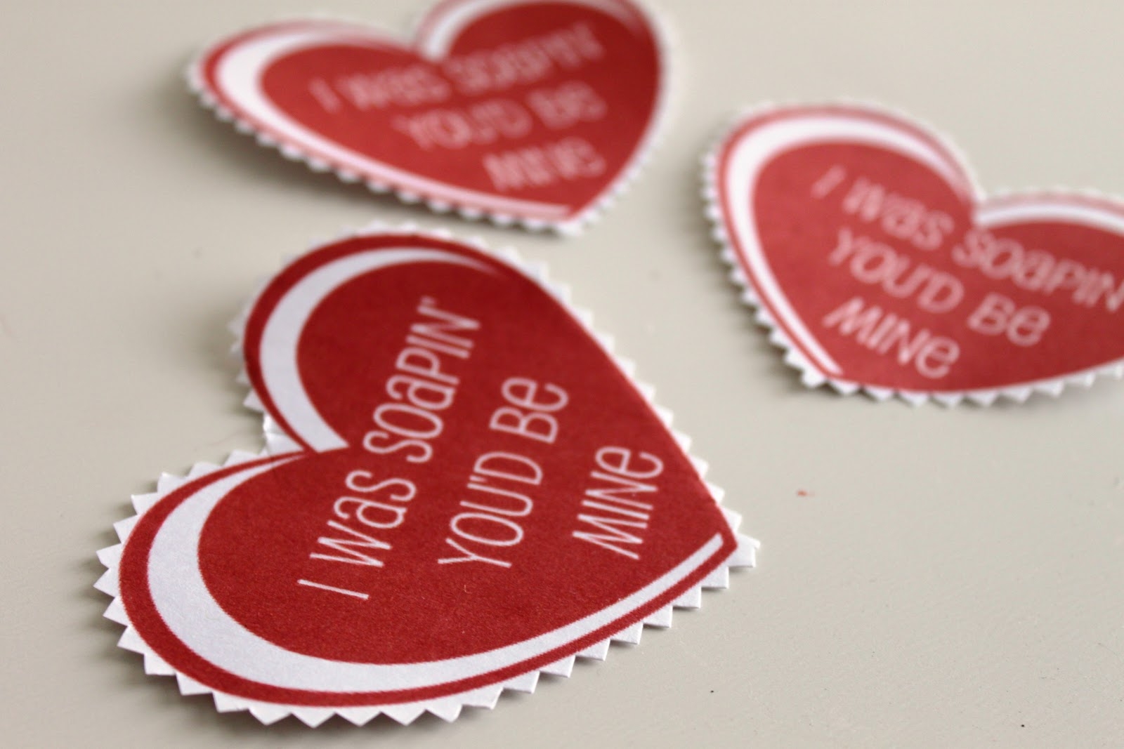 My Own Road I Was Soapin You d Be Mine Valentine Gift soap Tutorial And Free Printables 