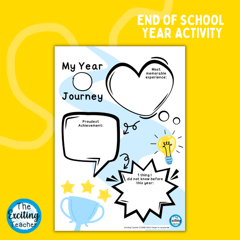 My Year Journey Transition Positive Pathway Reflection Worksheet Exciting Teacher Member s Club