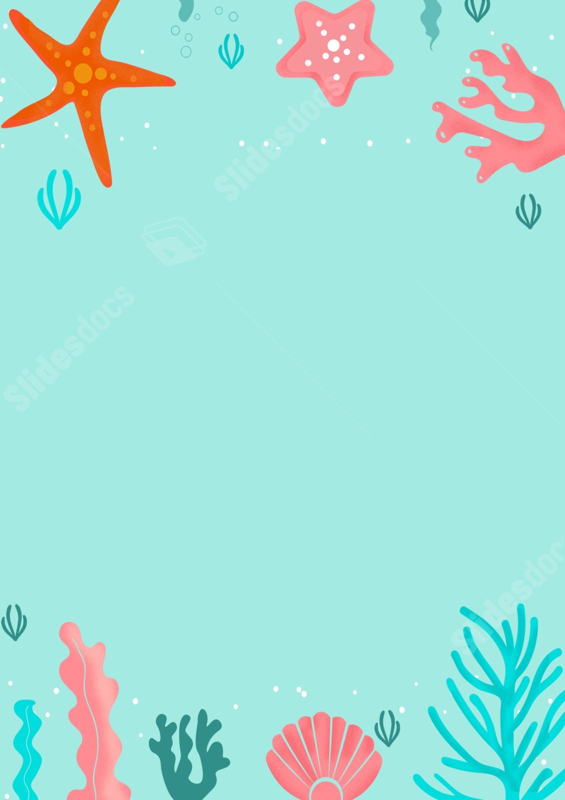 Nautical Page Border And Printable Background In Word Slidesdocs