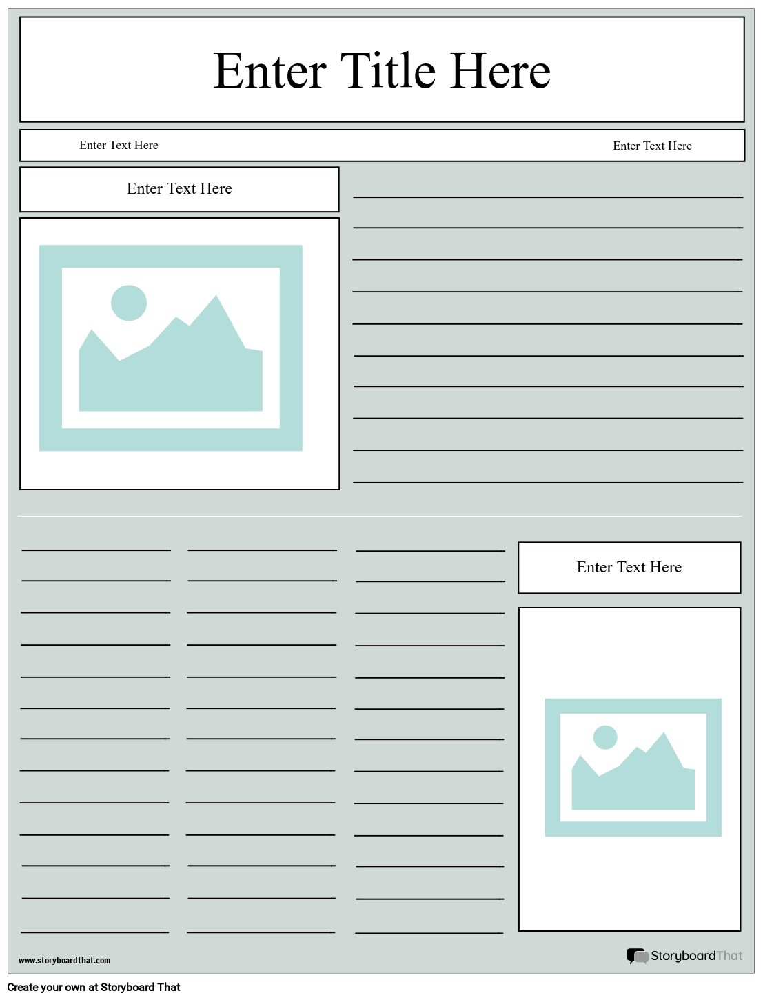Newspaper Project Templates Create With Storyboard That