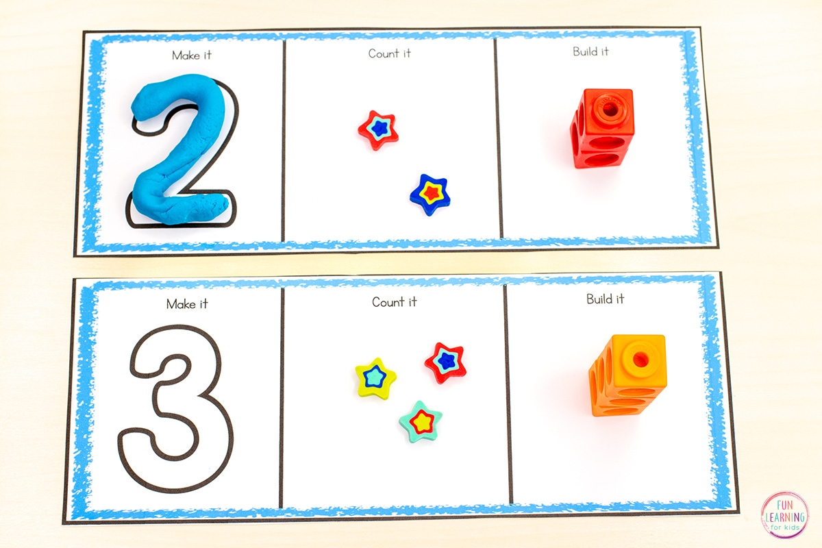 Number Activity Strips Free Printable