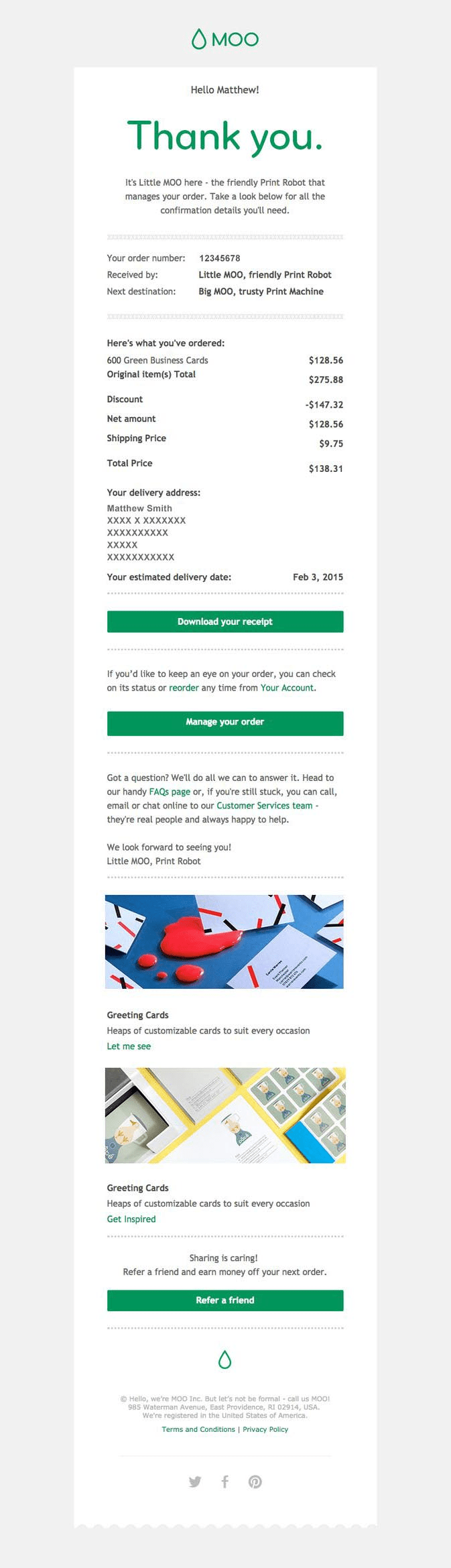 Order Confirmation Email 20 Amazing Templates And Examples