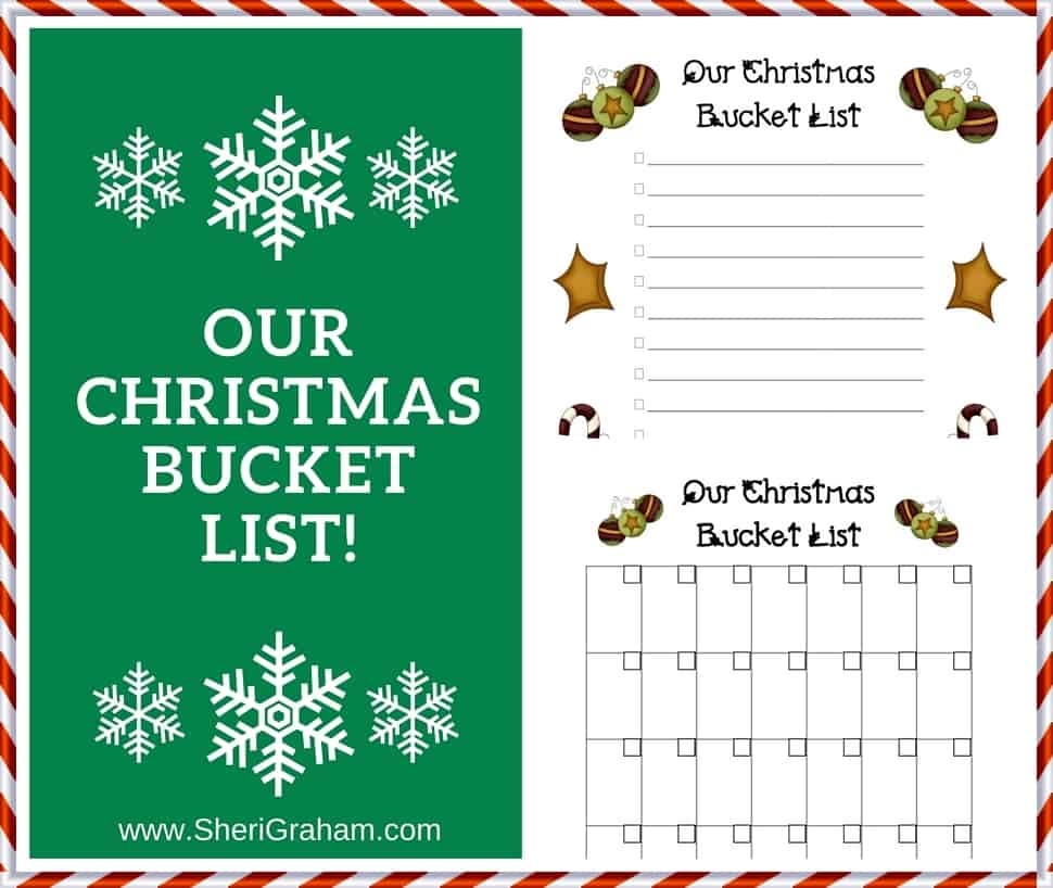Free Printable Editable Christmas Bucket List