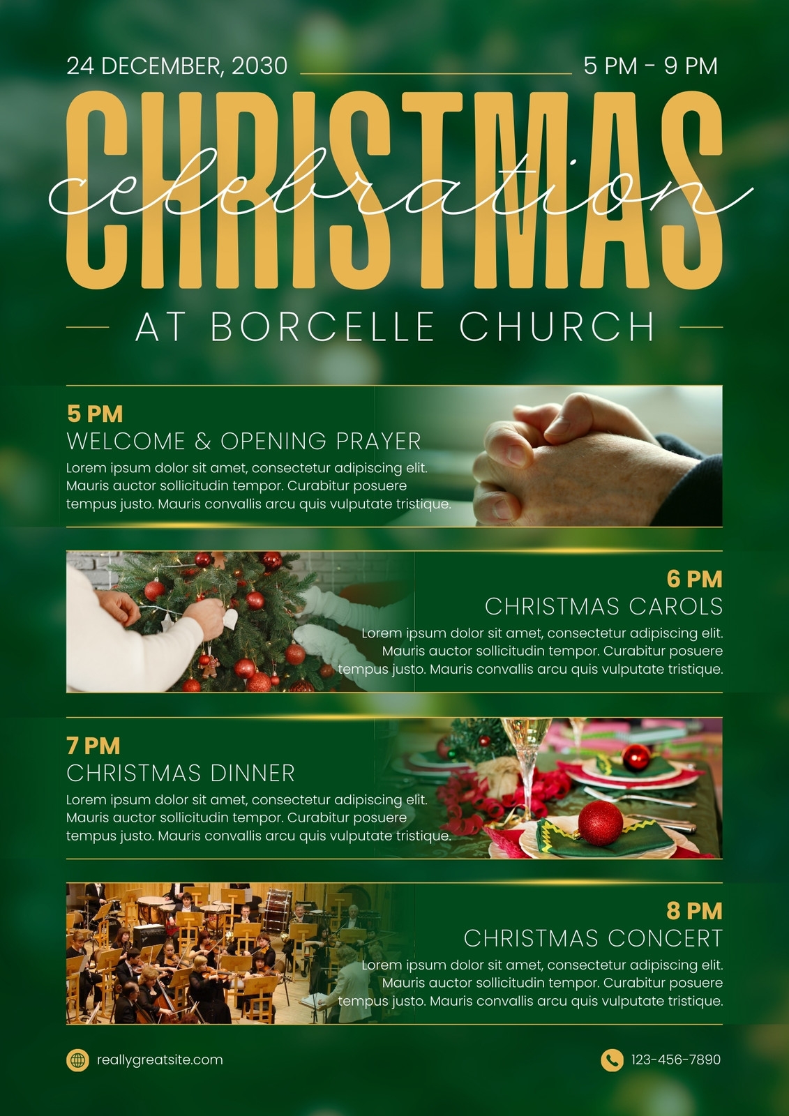 Printable Christmas Church Flyers That You Can Edit