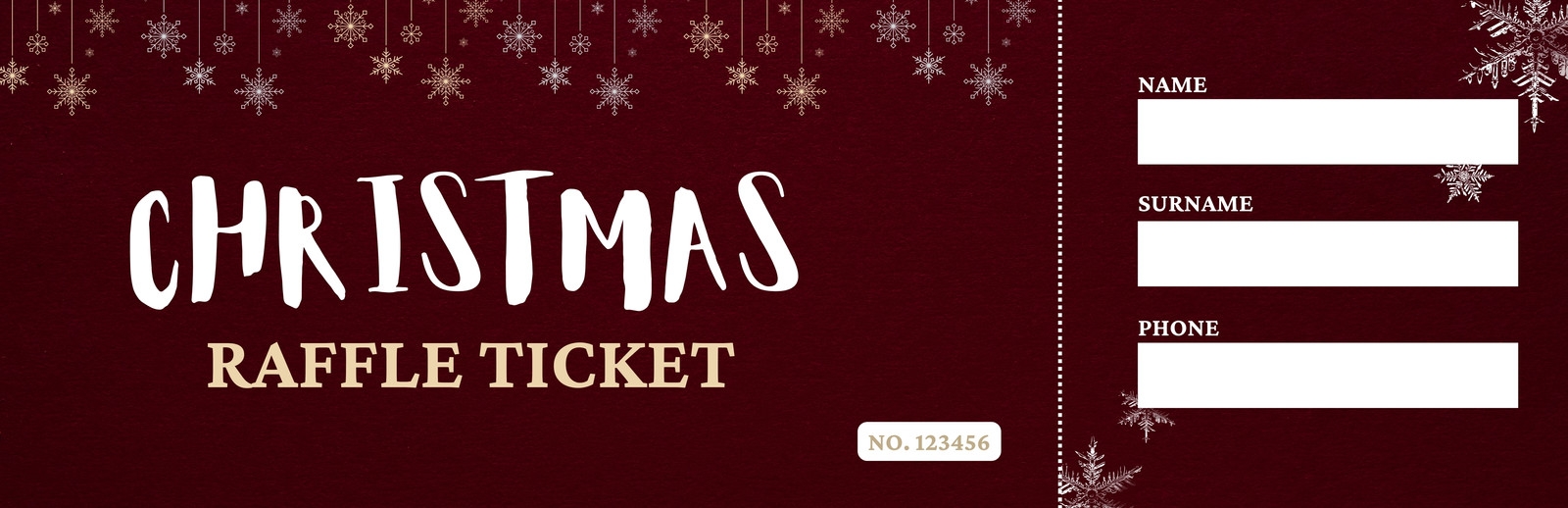 Page 2 Free Christmas Ticket Templates To Edit And Print Canva