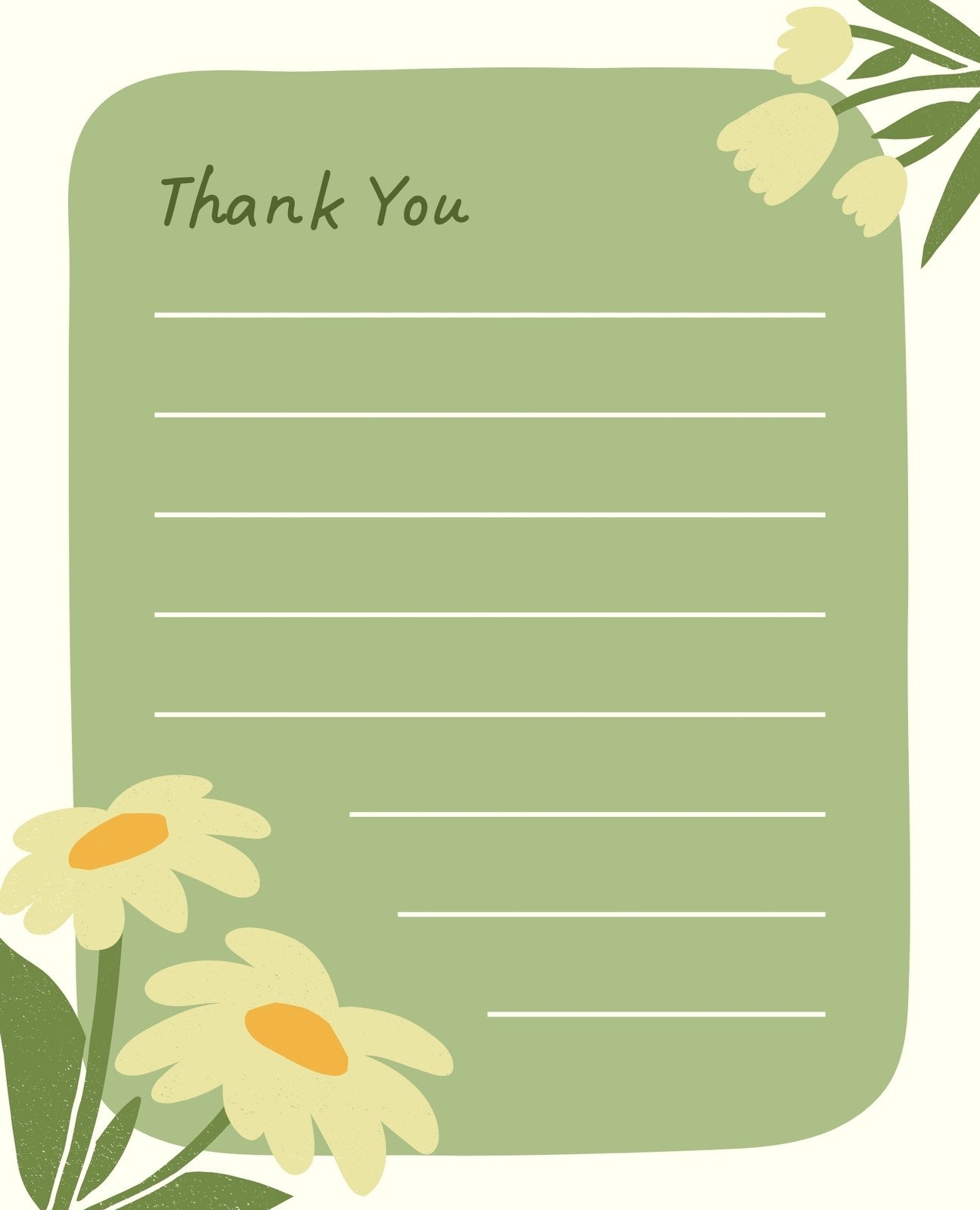 Page 4 Free Editable Printable Floral Note Card Templates Canva