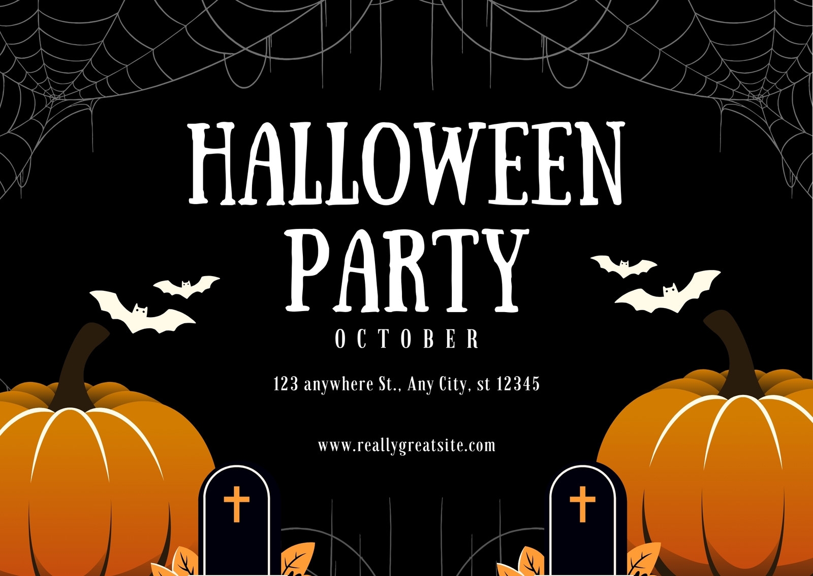 Page 7 Free Printable Editable Halloween Card Templates Canva