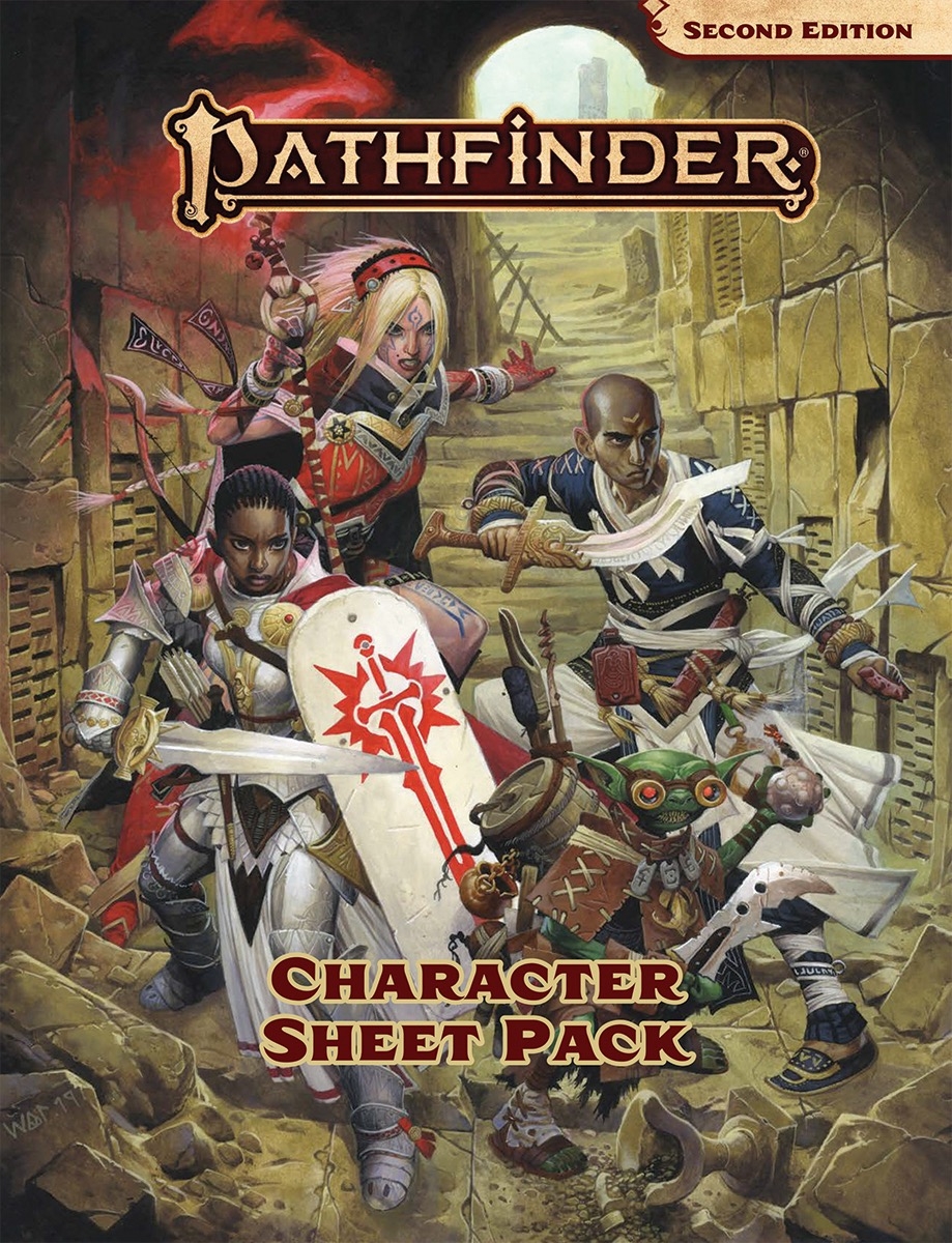 Paizo Pathfinder Character Sheet Pack