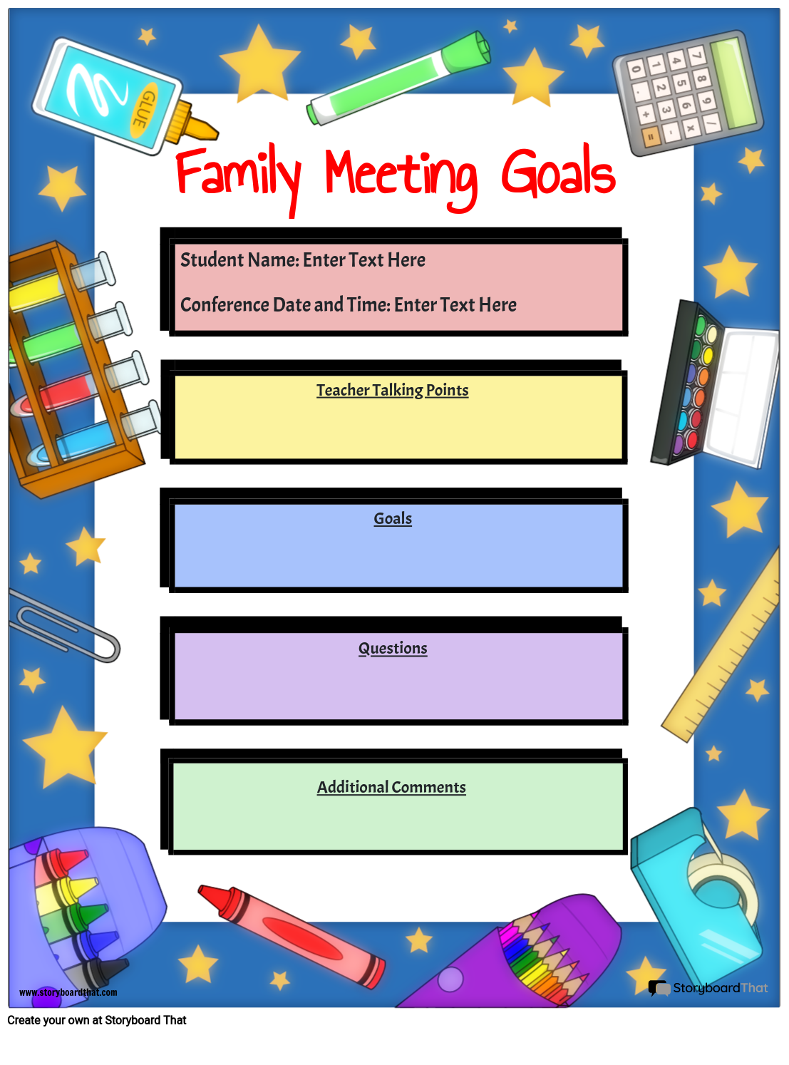 Editable Parent Teacher Conference Invitation Printable