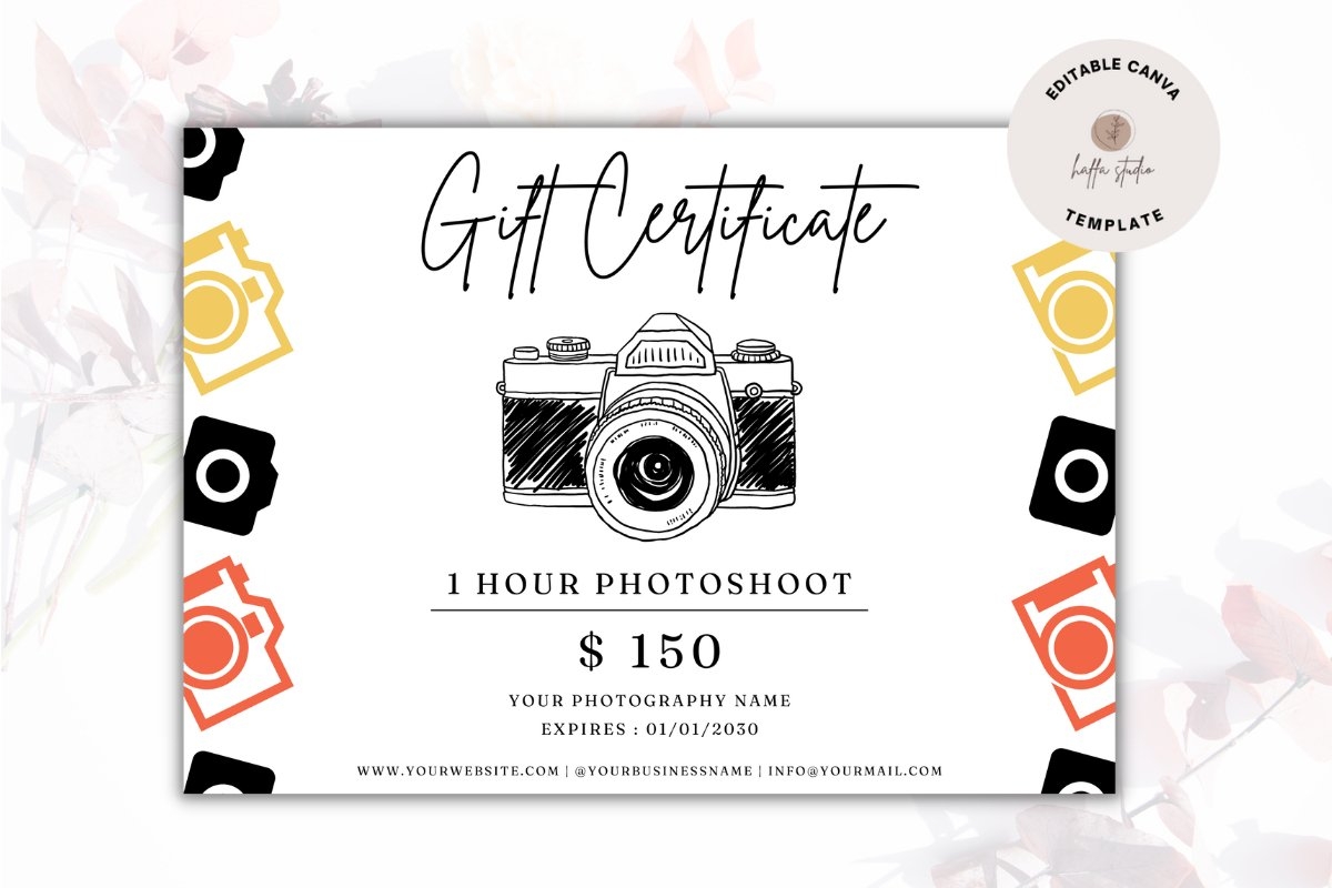 Photography Gift Certificate Template 3216100 