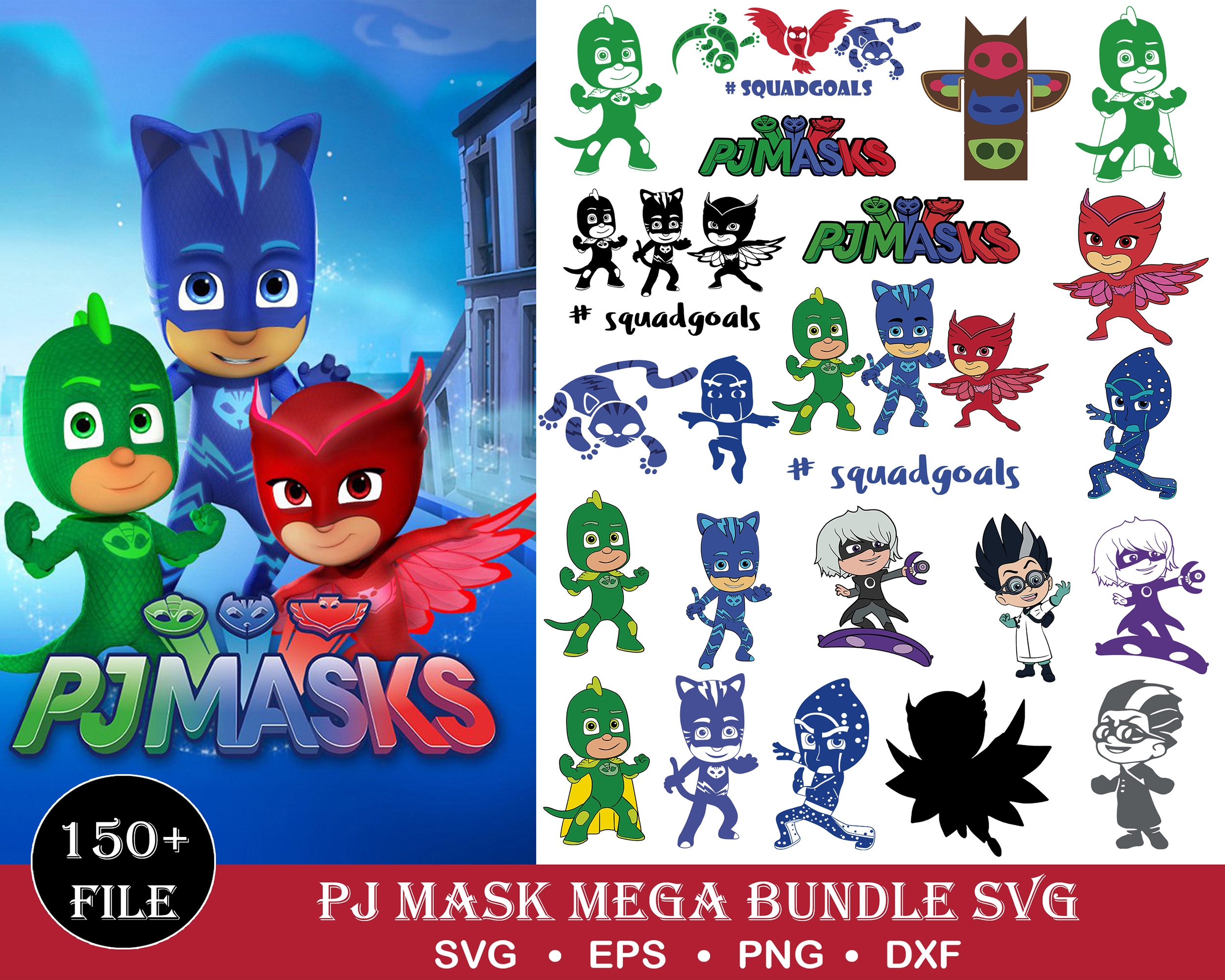 PJ Mask PNG Bundles PJ Mask Clip Art Pj Masks Hero Png Pj Inspire Uplift