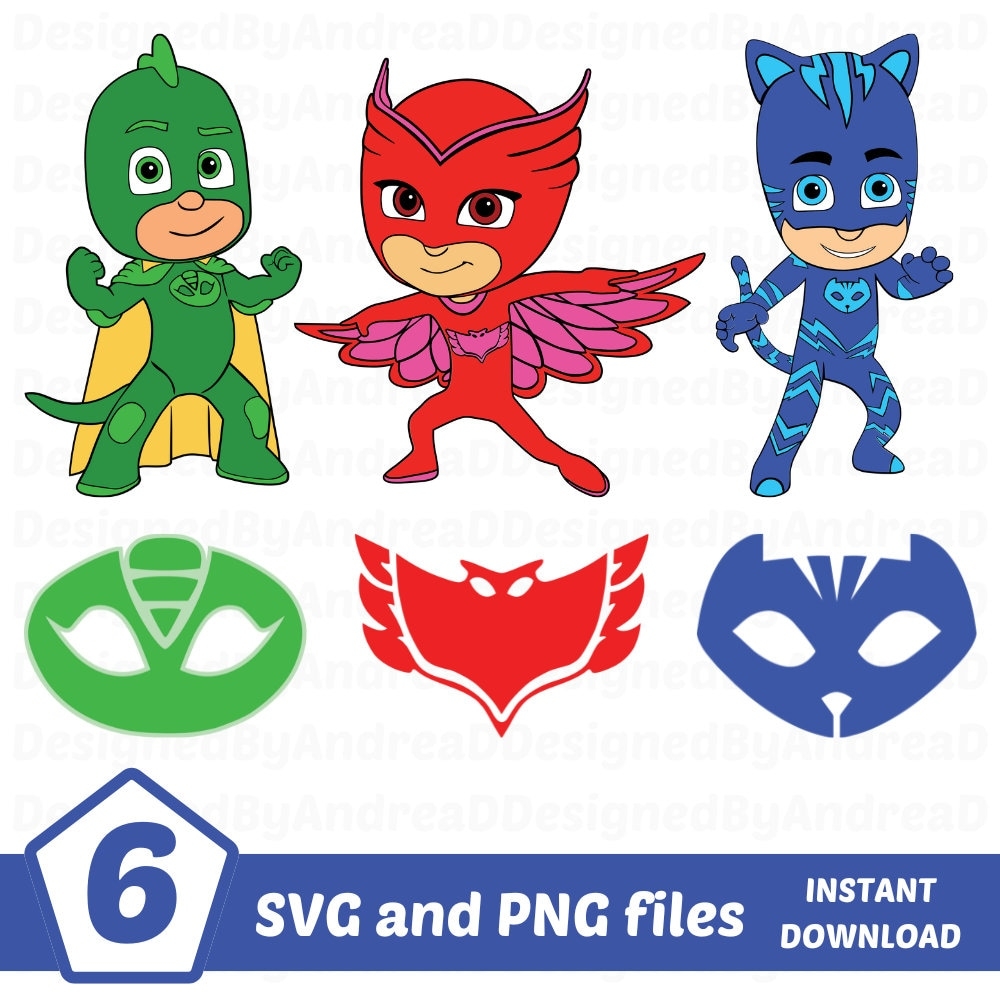 Pj Masks File Etsy