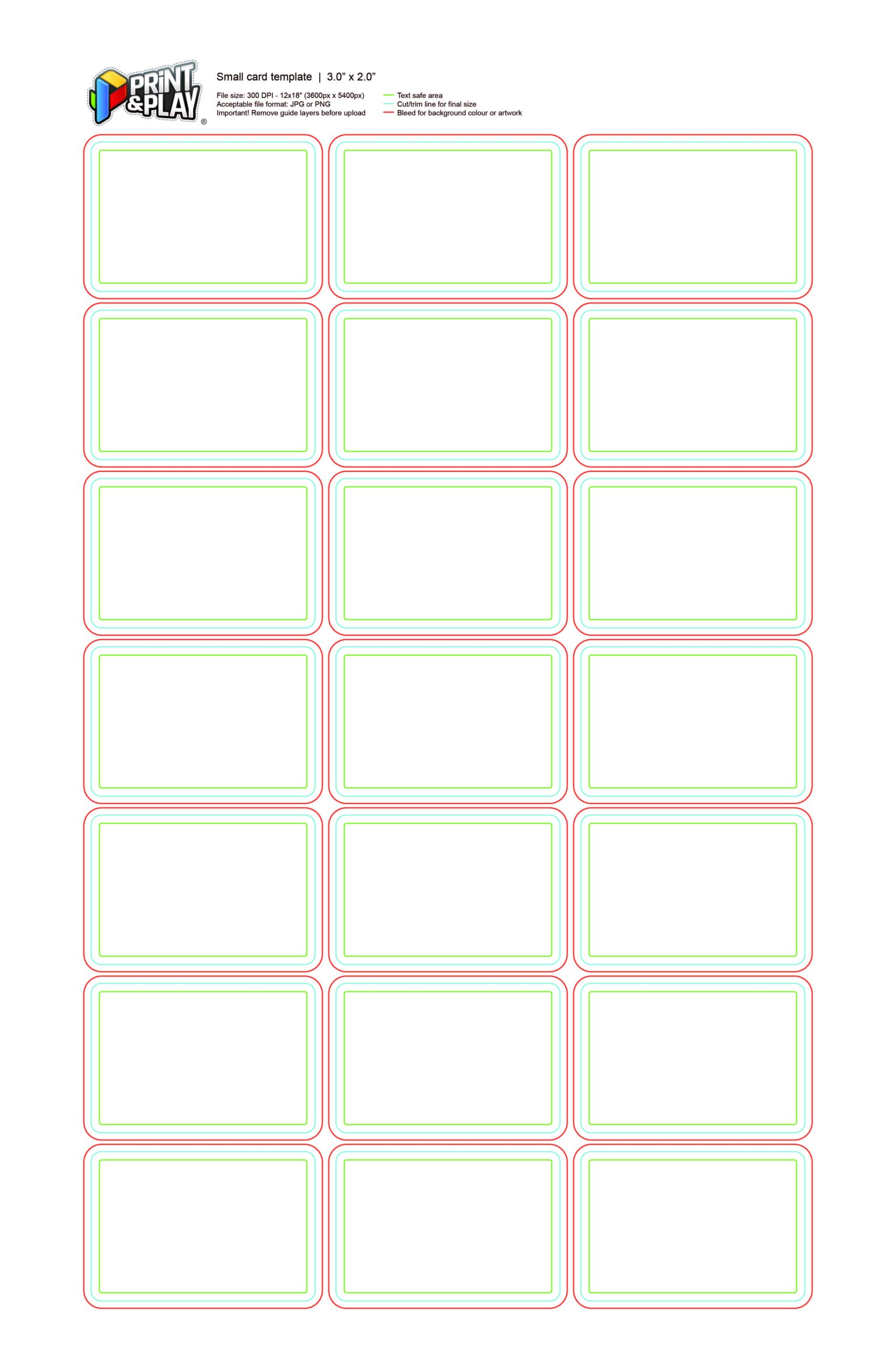 Editable Printable 4 To A Page Cards