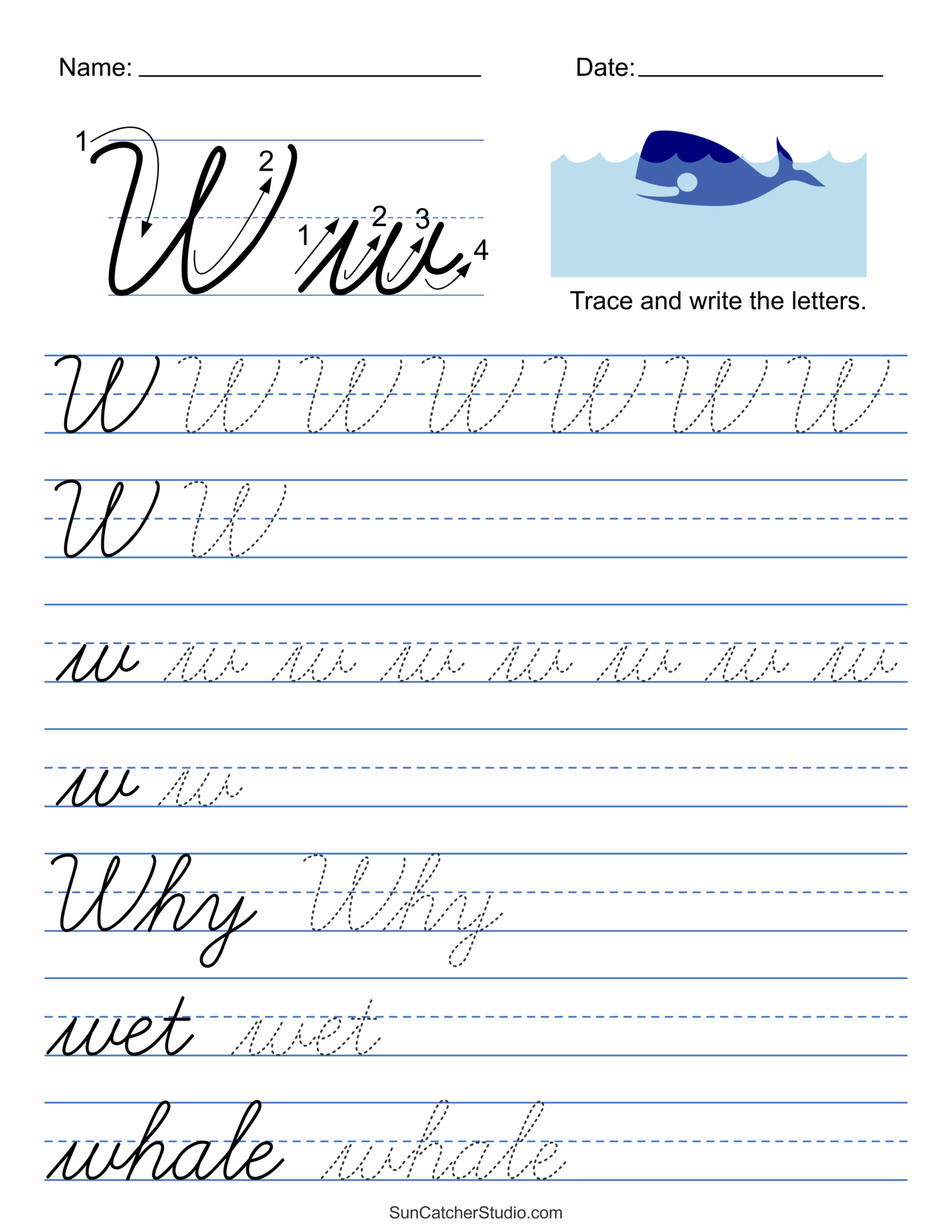 Printable Cursive Handwriting Worksheets Practice Letters Free Printables Monograms Design Tools Patterns DIY Projects