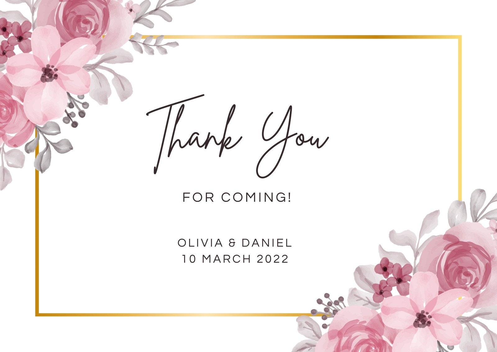 Free Printable Editable Thank You Notes