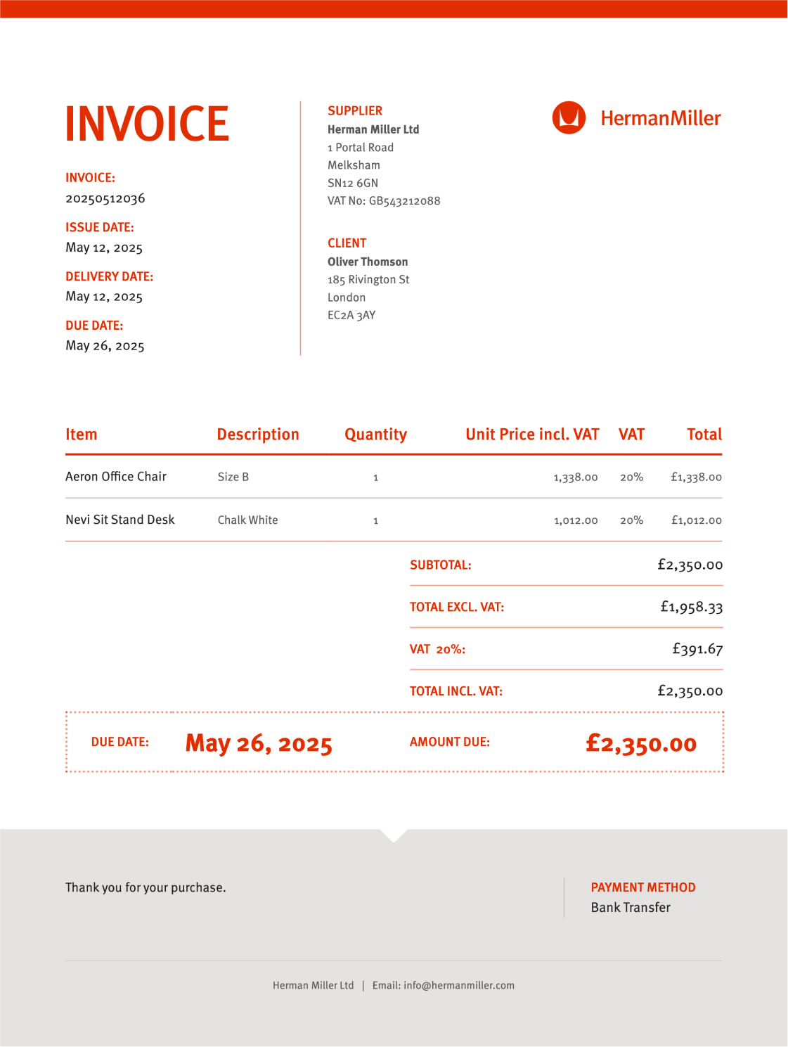 Professional Invoices For BigCommerce Sufio