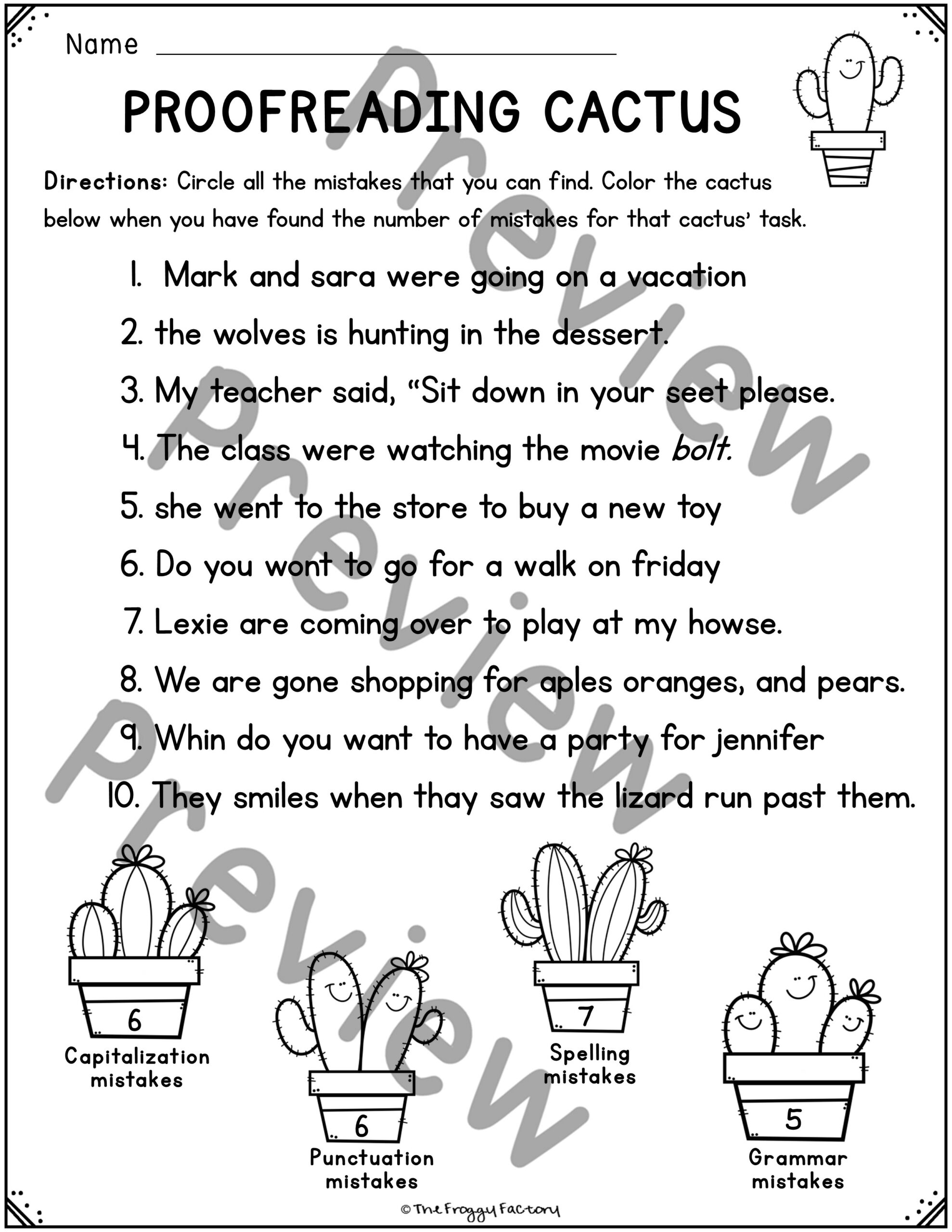 Proofreading Worksheets Editing Practice Made By Teachers