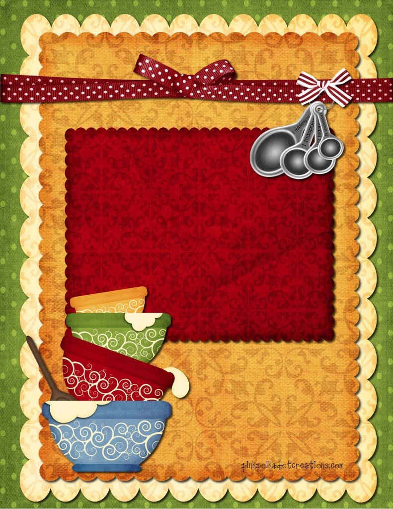 Free Printable Editable Recipe Divider