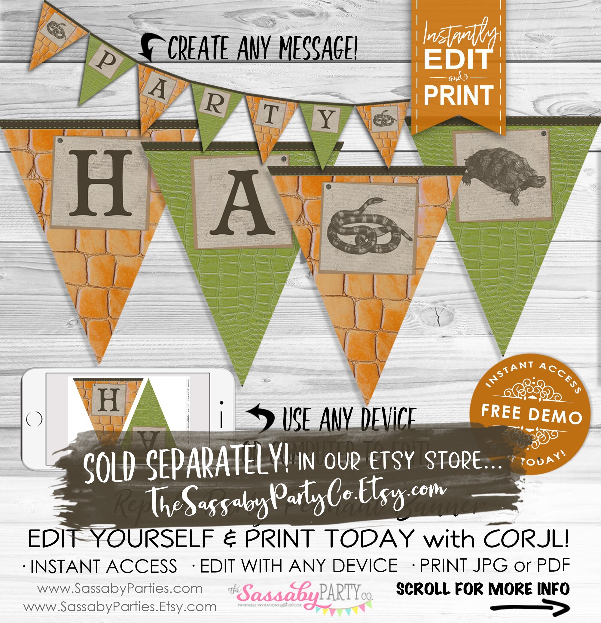 Create Editable Party Printable To Sell