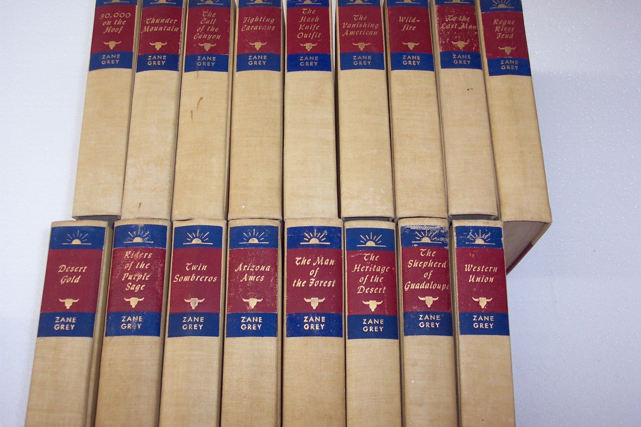 Set Of 25 Hardcover Zane Grey Books From 1960 Zane Grey Amazon Books