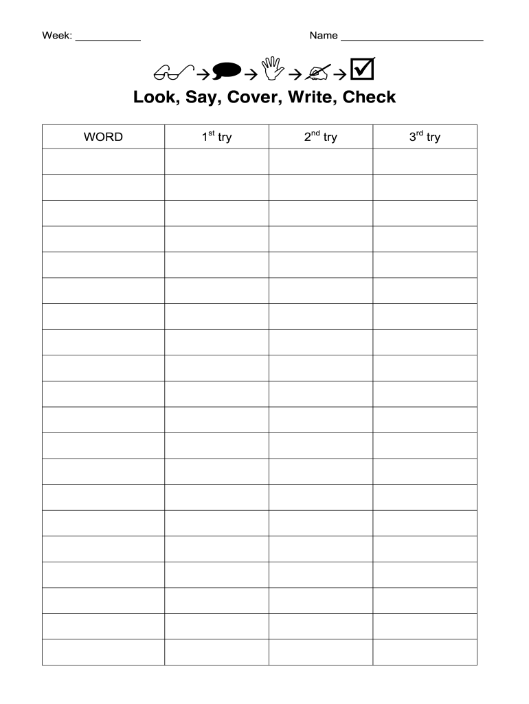 Editable Printable Spelling Worksheets