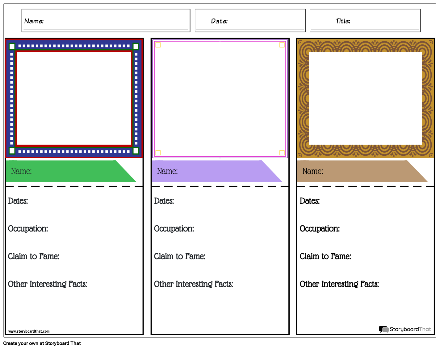Editable Printable Flashcard Template