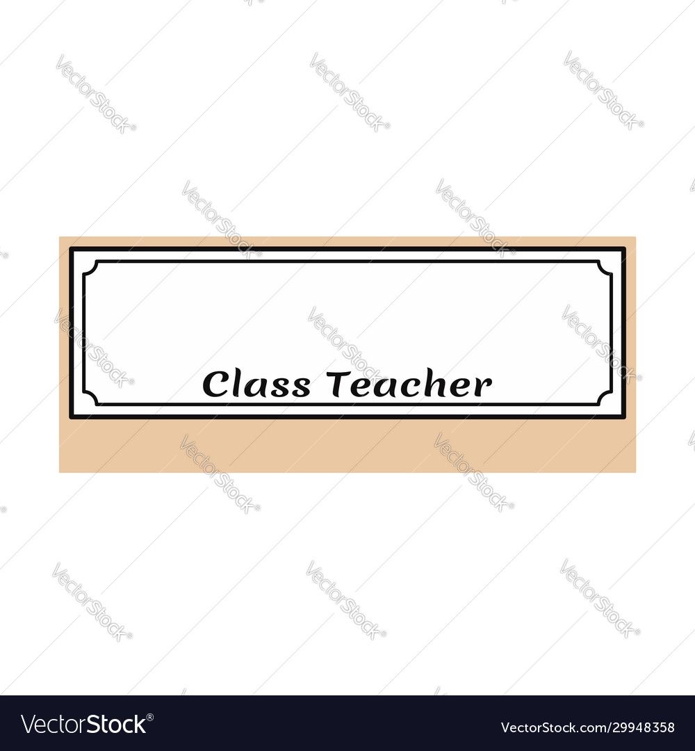 Teacher Name Sign Printable Editable