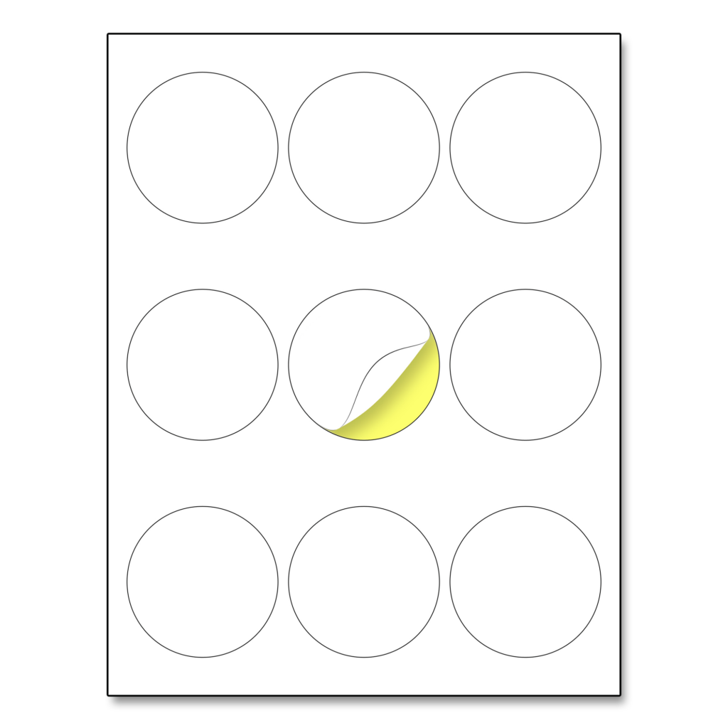 Round Printable Editable Labels