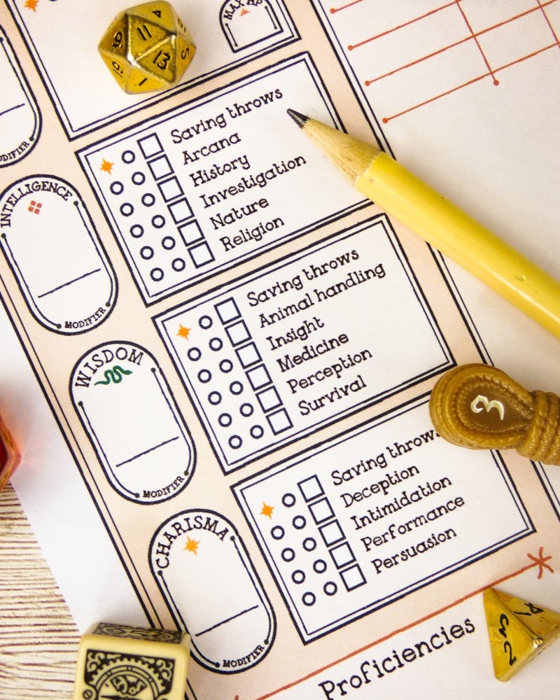 The 10 Best DnD 5e Character Sheet D D Accessories