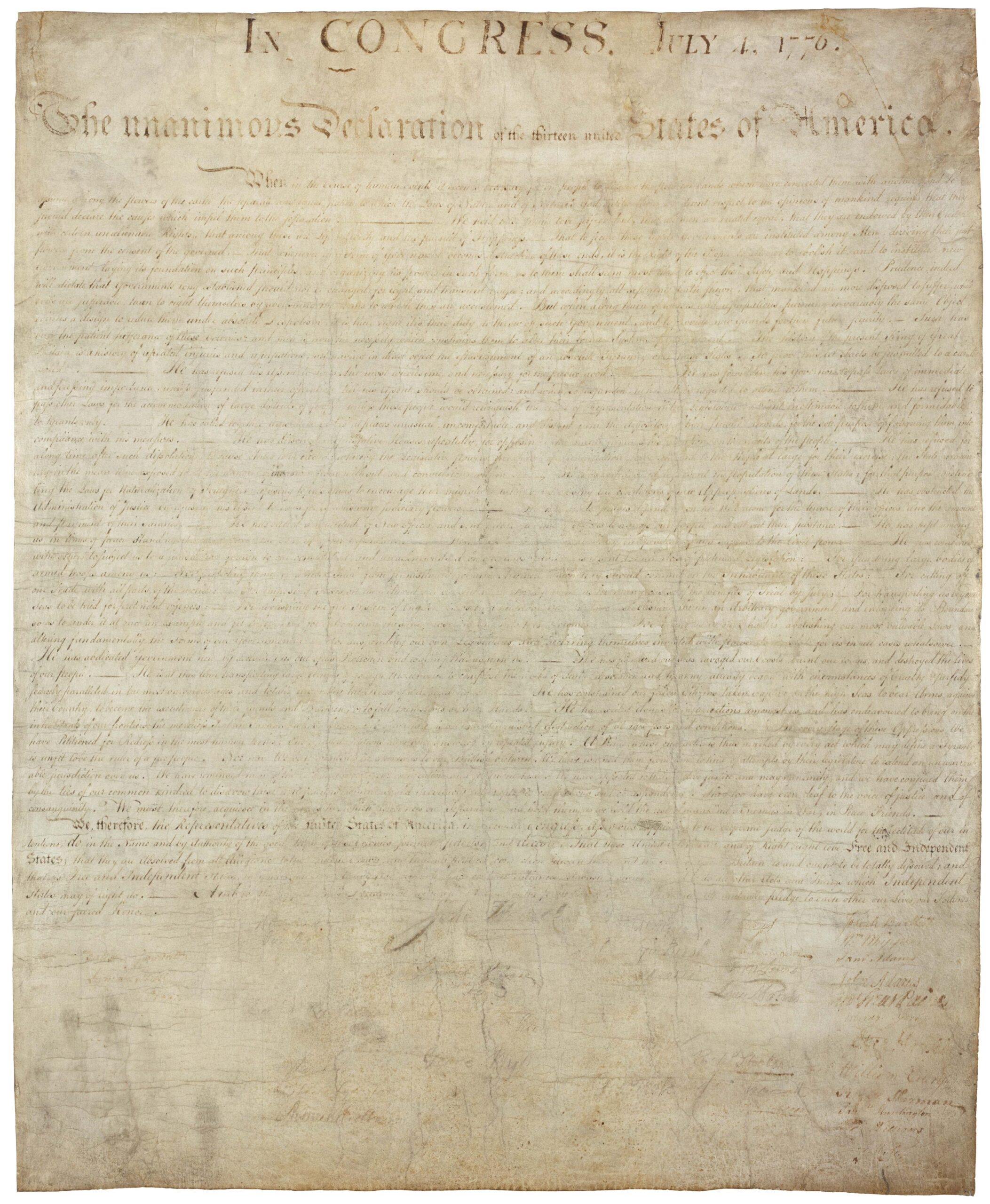 Printable Edition Of The Declartion Of Independence