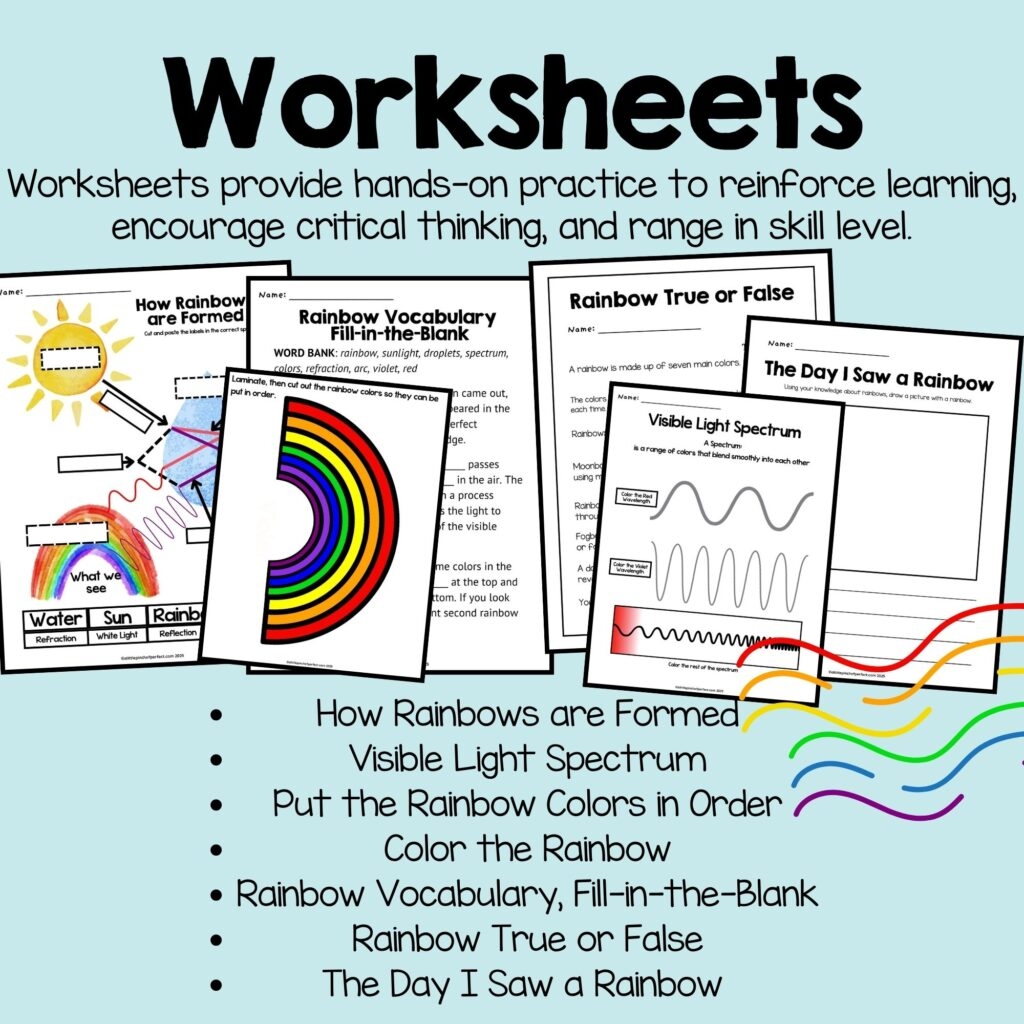 Rainbow Editing For Third Grade Printable