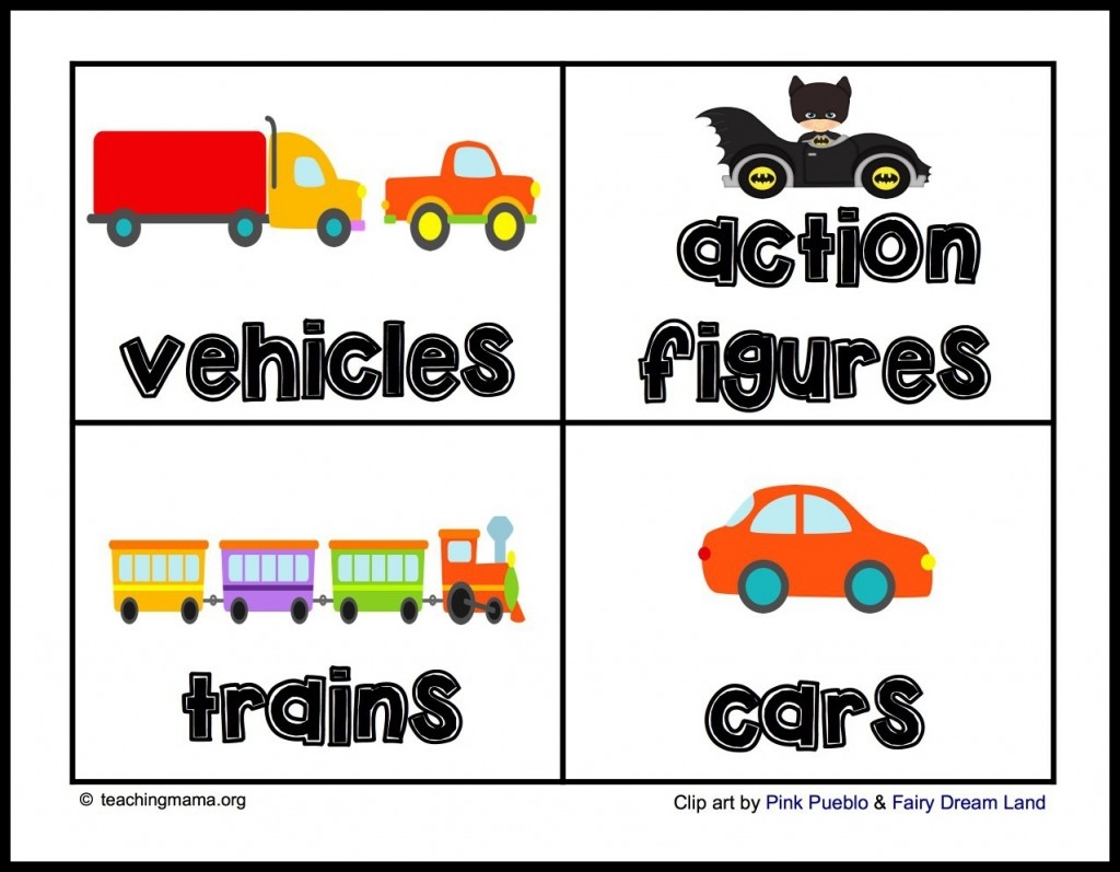 Editable Bin Labels For Preschool Printable Free